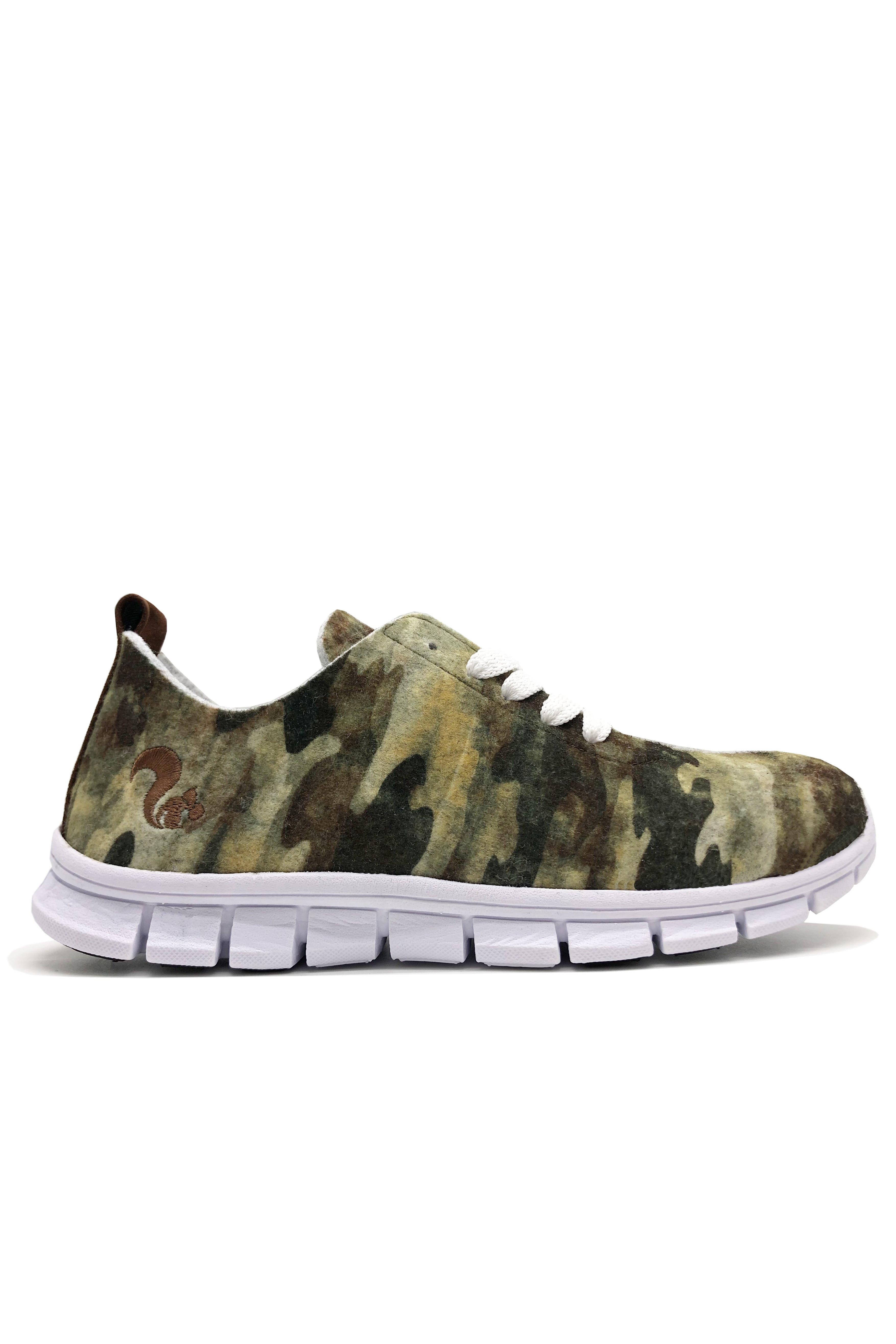 Thies Herren vegan Sneaker Runner Camo GrÃ¼n