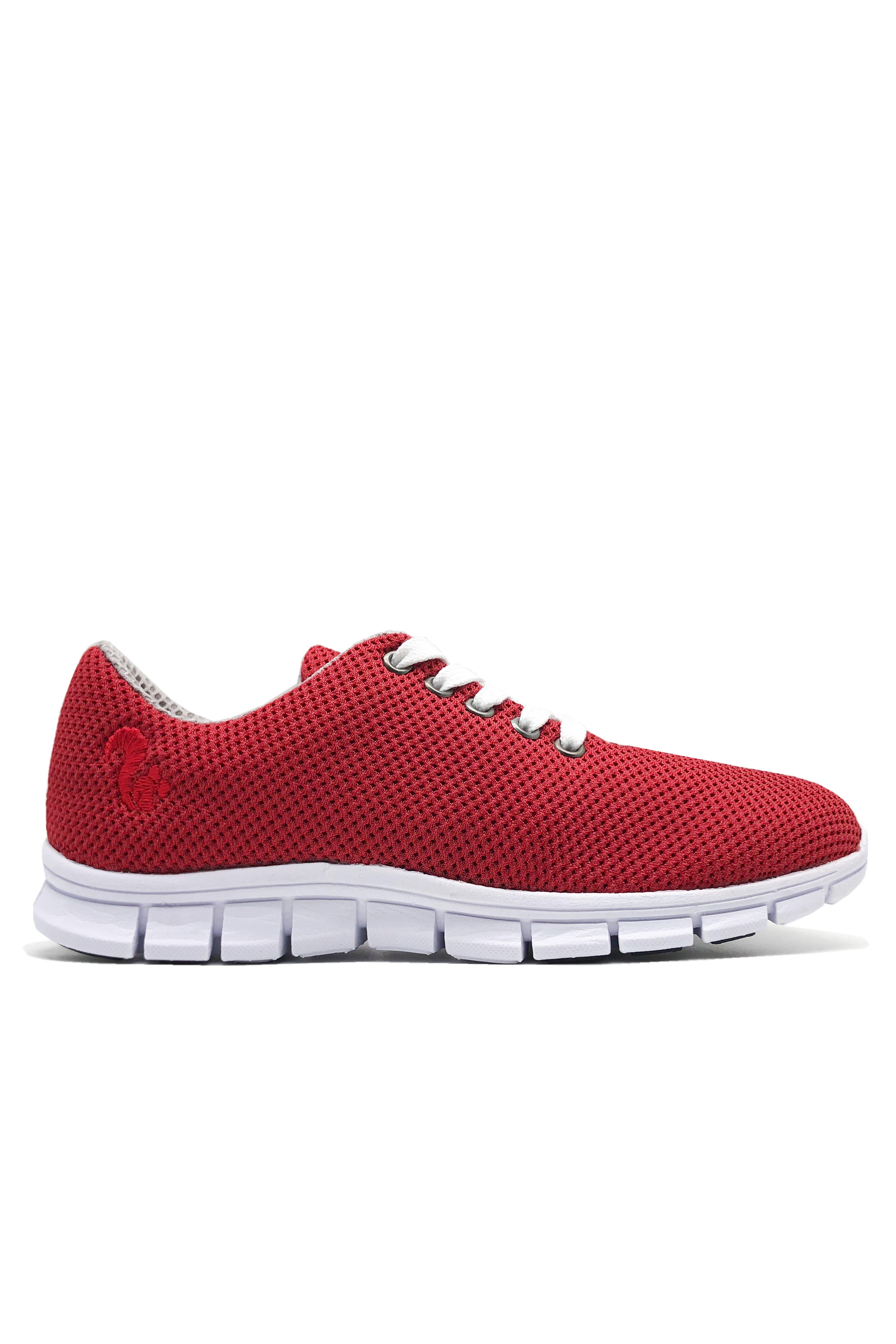Thies Herren vegan Sneaker Cornrunner Rot