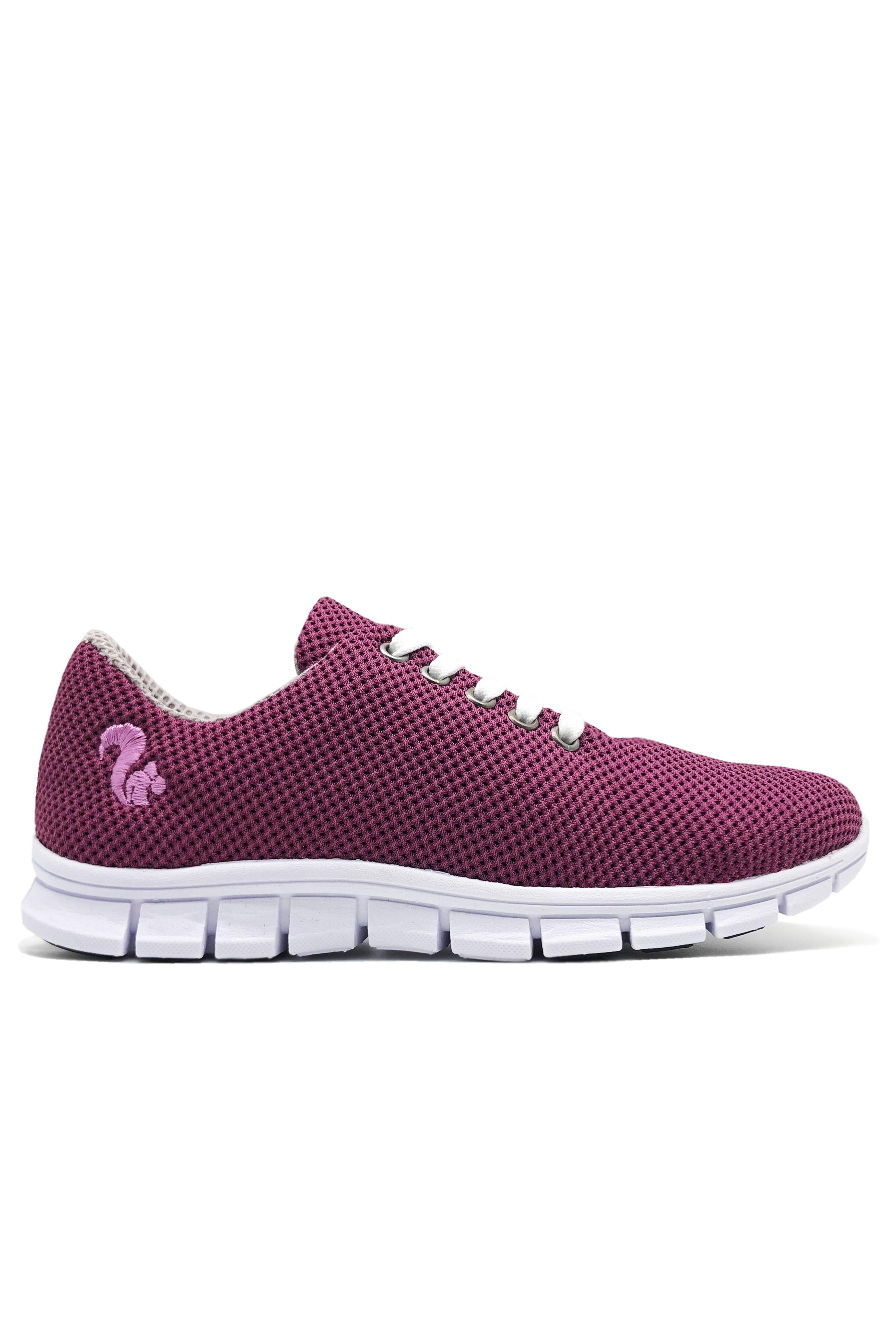 Thies Herren vegan Sneaker Cornrunner Dunkelrosa