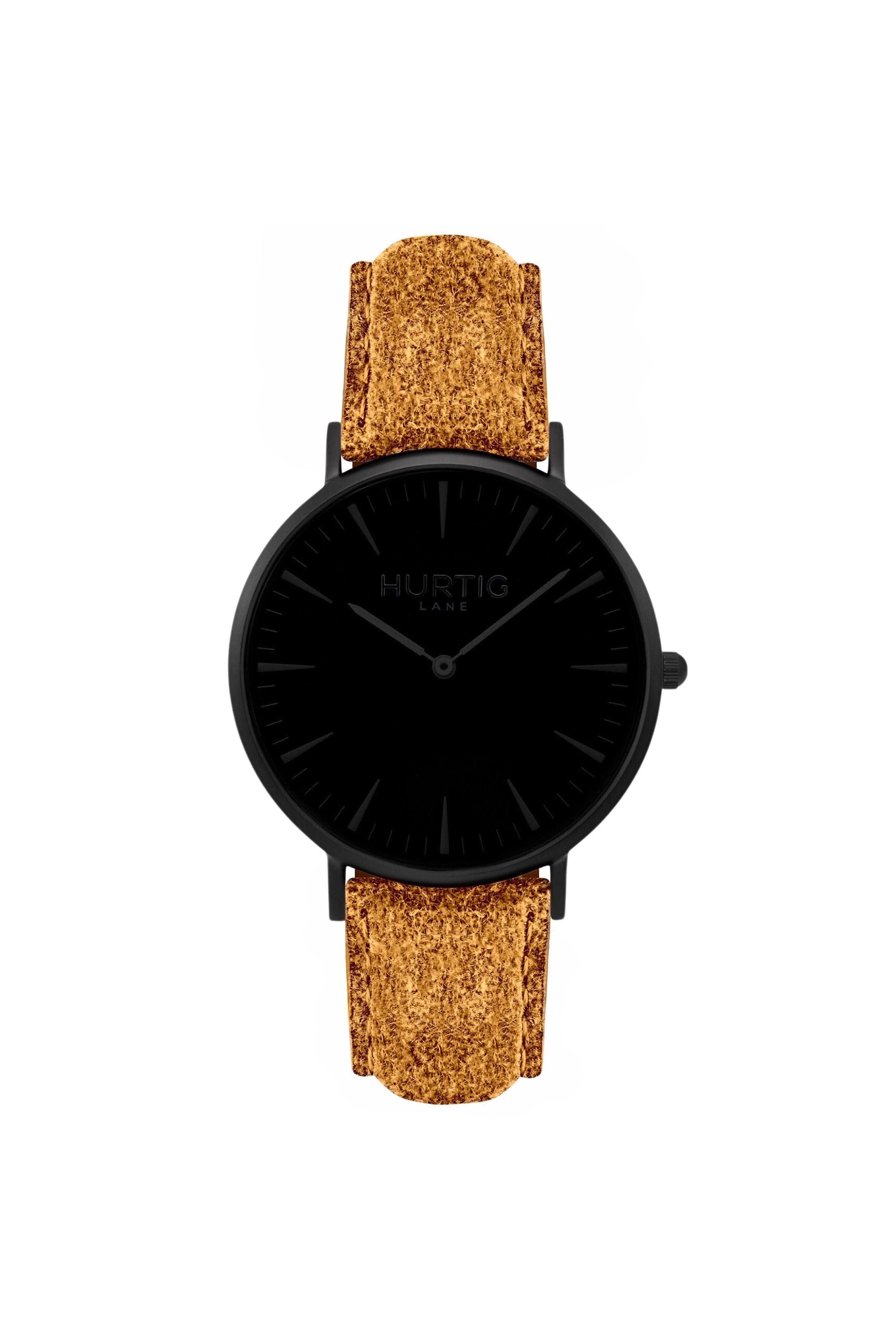 Hurtig Lane Hymnal Uhr Tweed All Black & Camel Brown