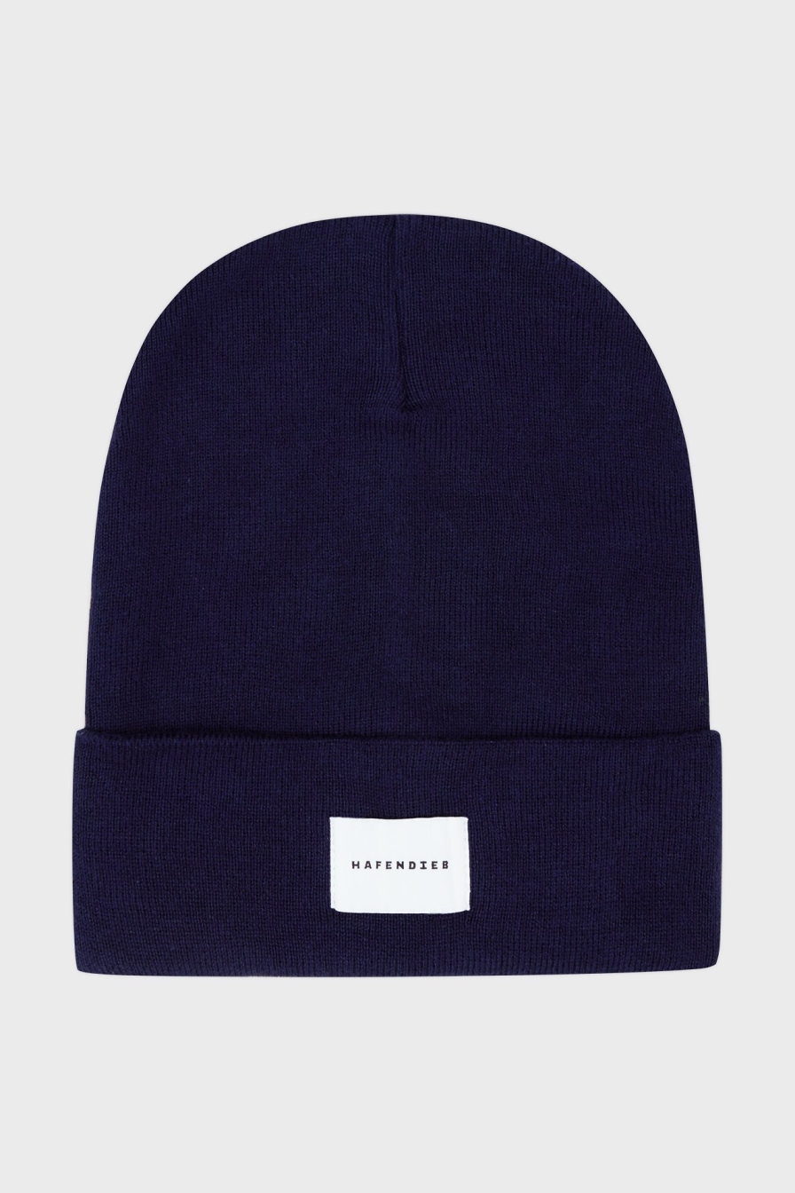 Hafendieb men vegan Beanie Slicht Navy