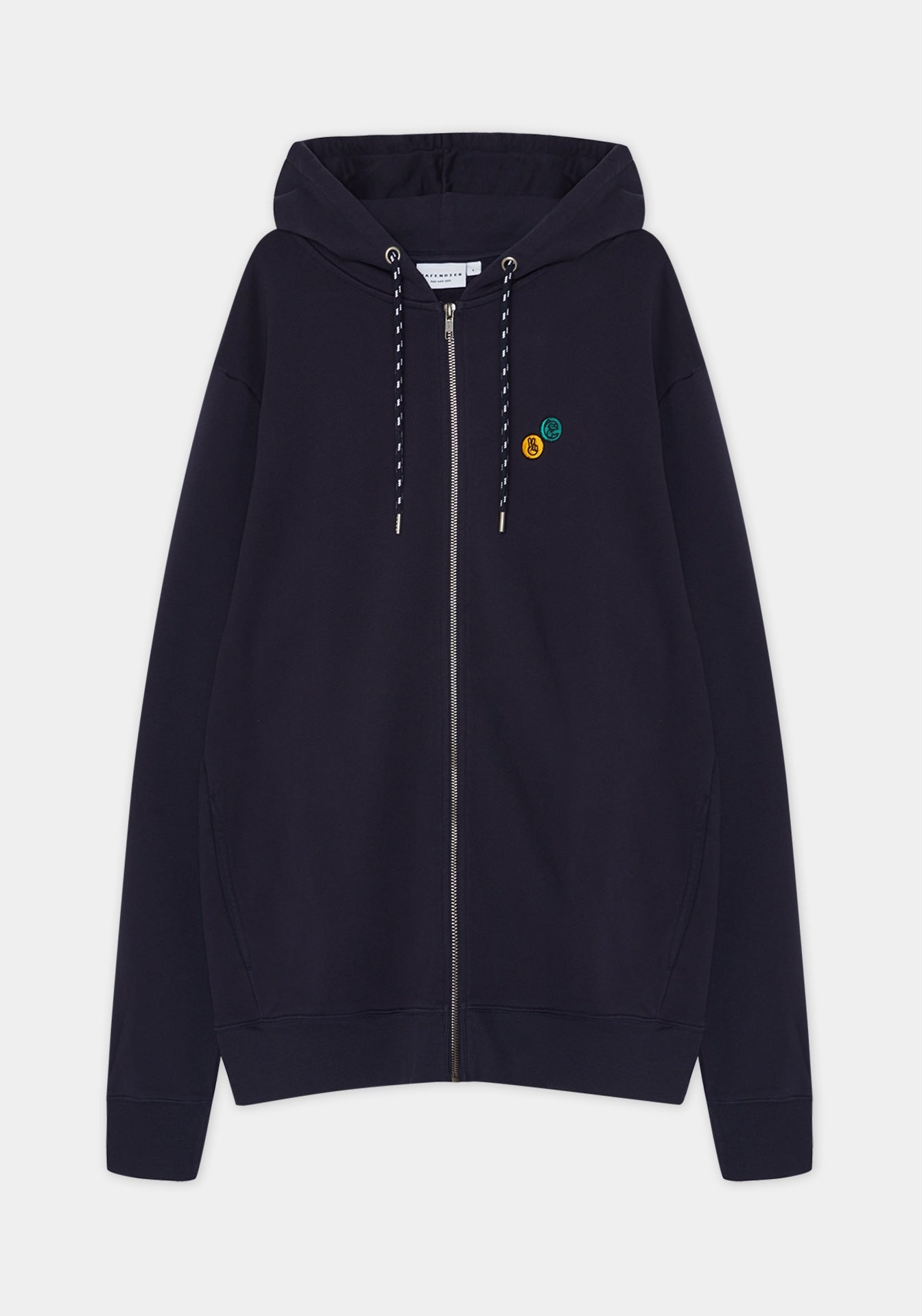 HAFENDIEB Herren vegan Angelclub Zipper Navy