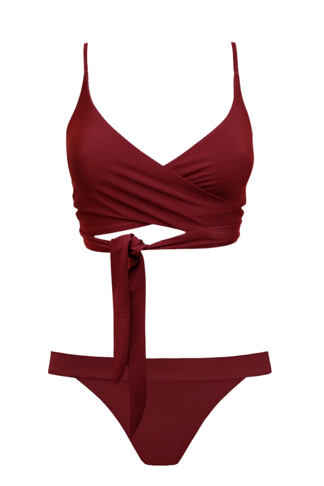 Image of Anekdot dames vegan Bikini Merlot Lin Cheeky
