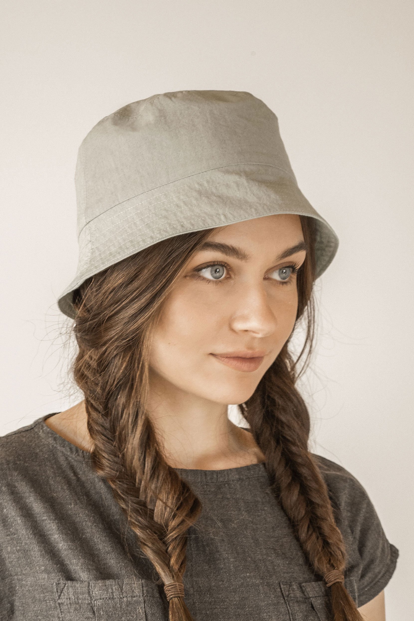 TAWAST Damen vegan Bucket Hat Tundra Heller Salbei