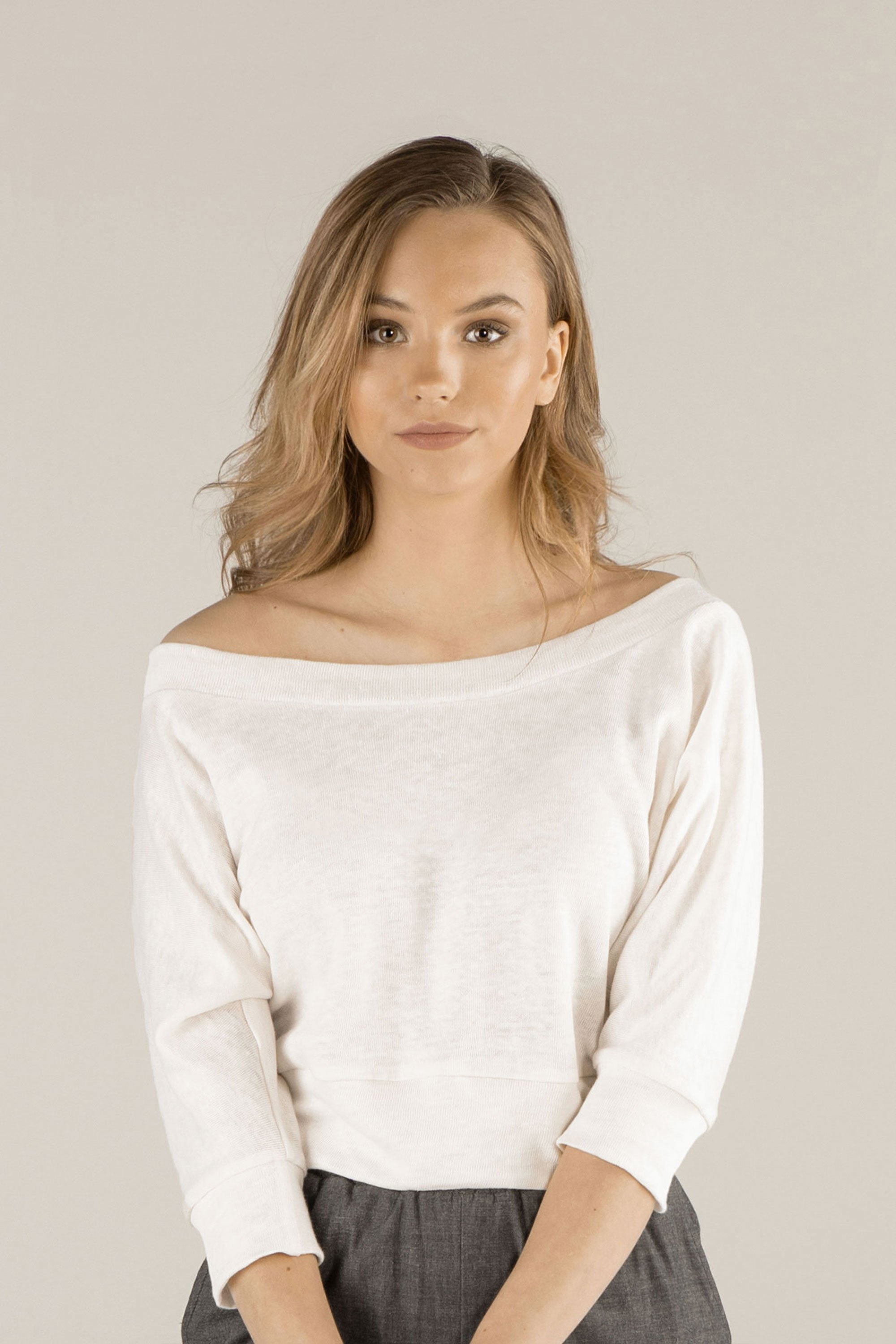 TAWAST Damen vegan Pullover Sunlight Play Seashell