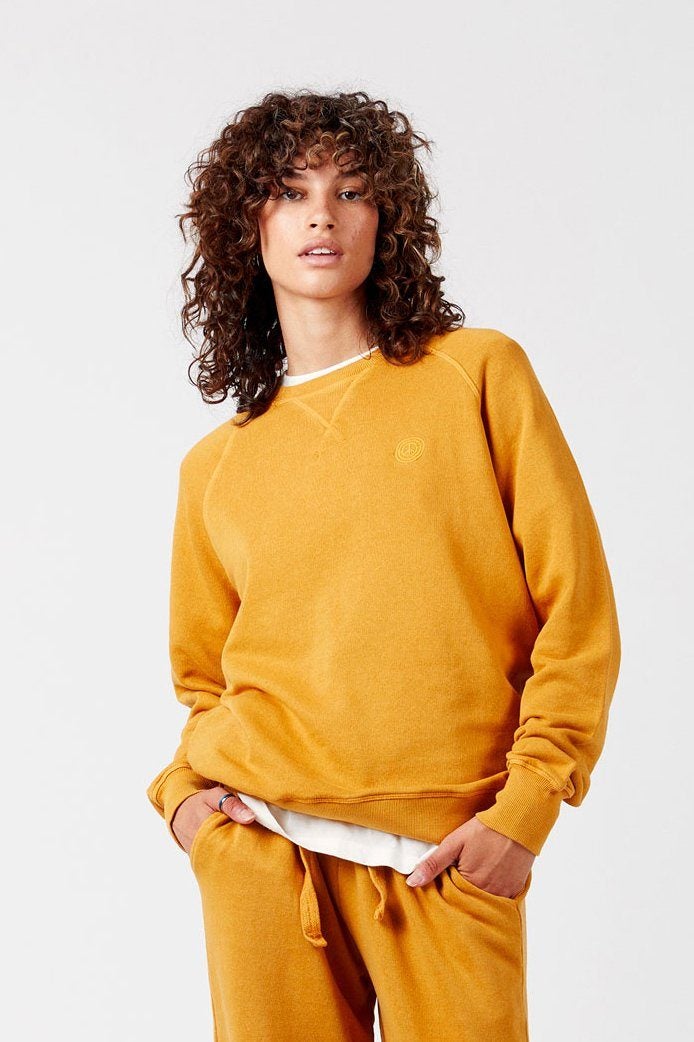 KOMODO Damen vegan Sweatshirt Anton Damen Senf