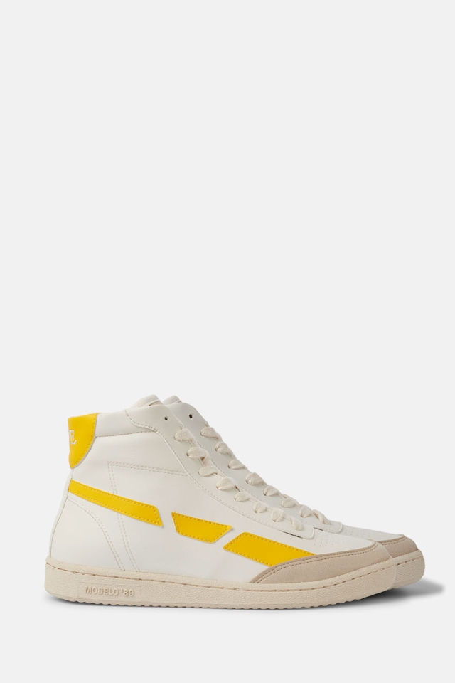 Image of SAYE mannen vegan Sneaker Modelo '89 Hi Geel