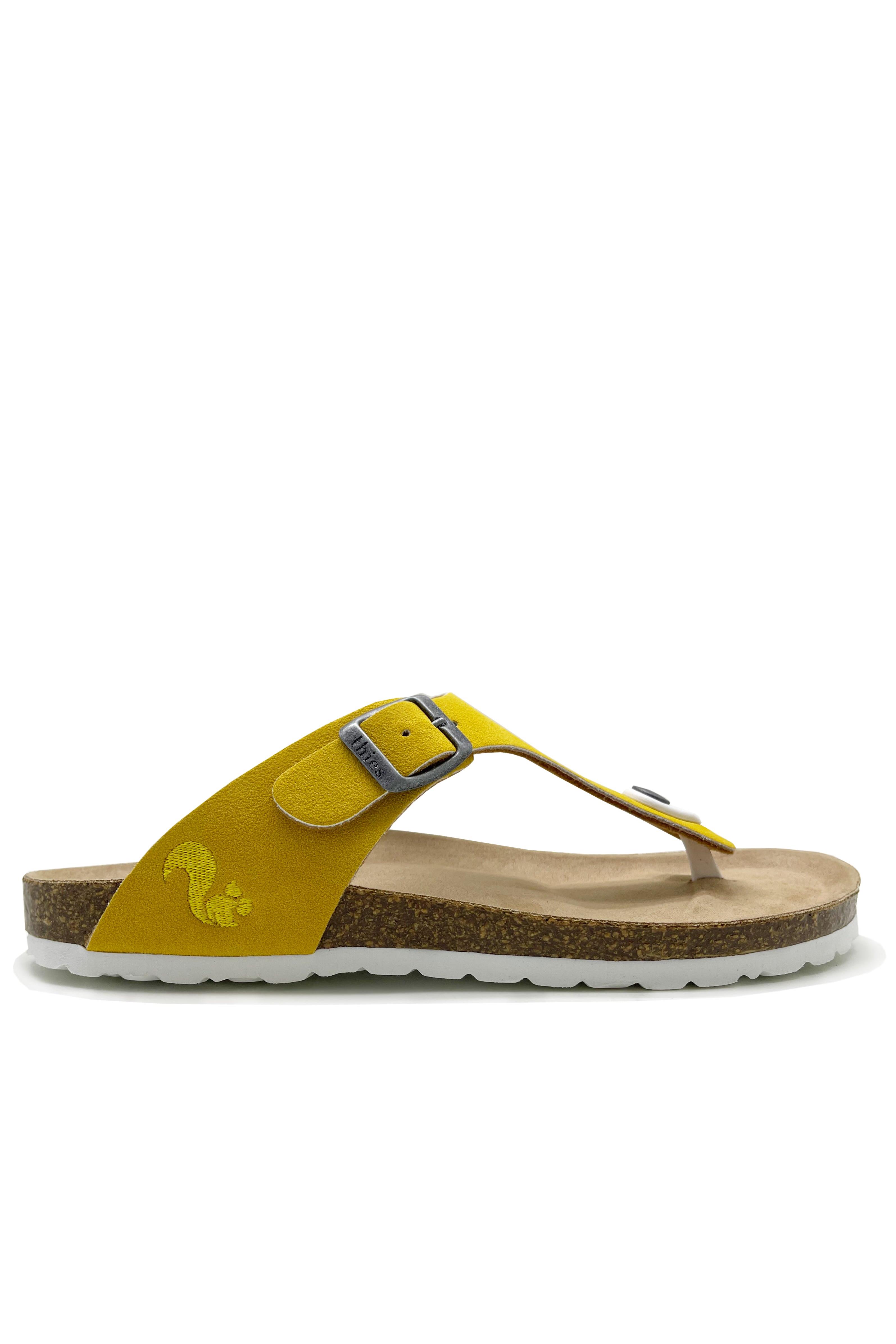 thies womens vegan Sandals Sun Yellow