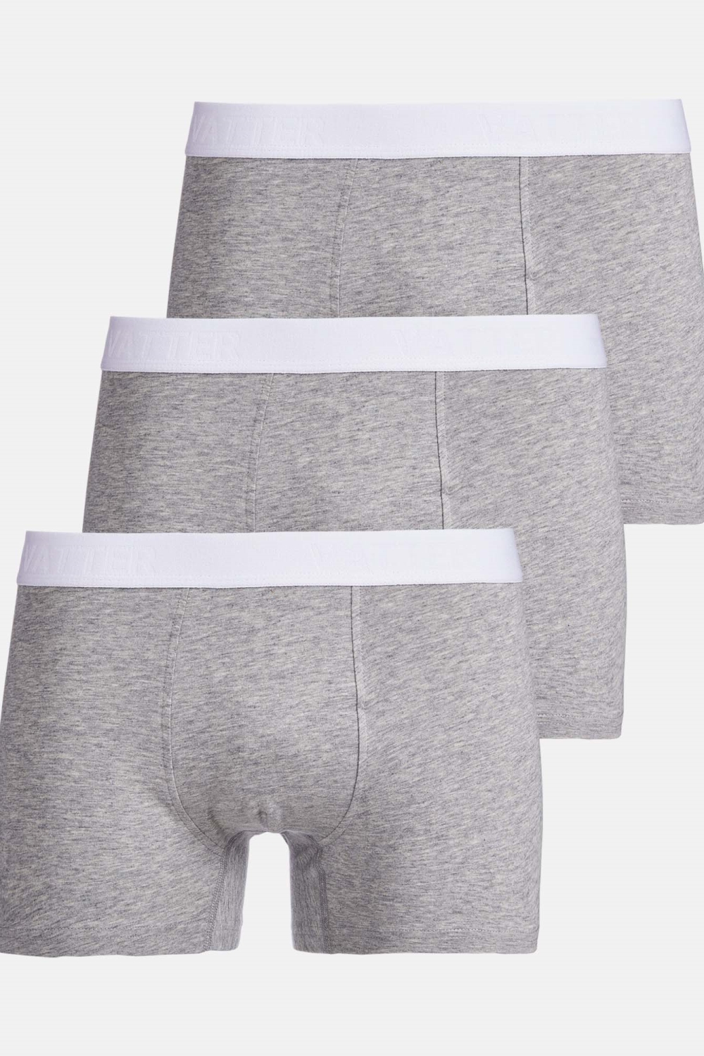 VATTER Herren vegan Trunk Short Tim Grau 3er-Pack