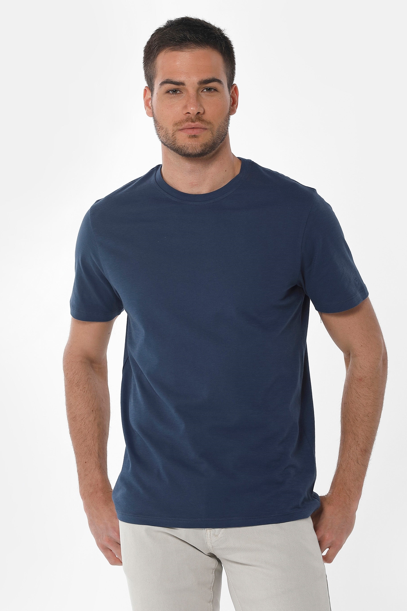 ORGANICATION men vegan T-Shirt Basic Navy