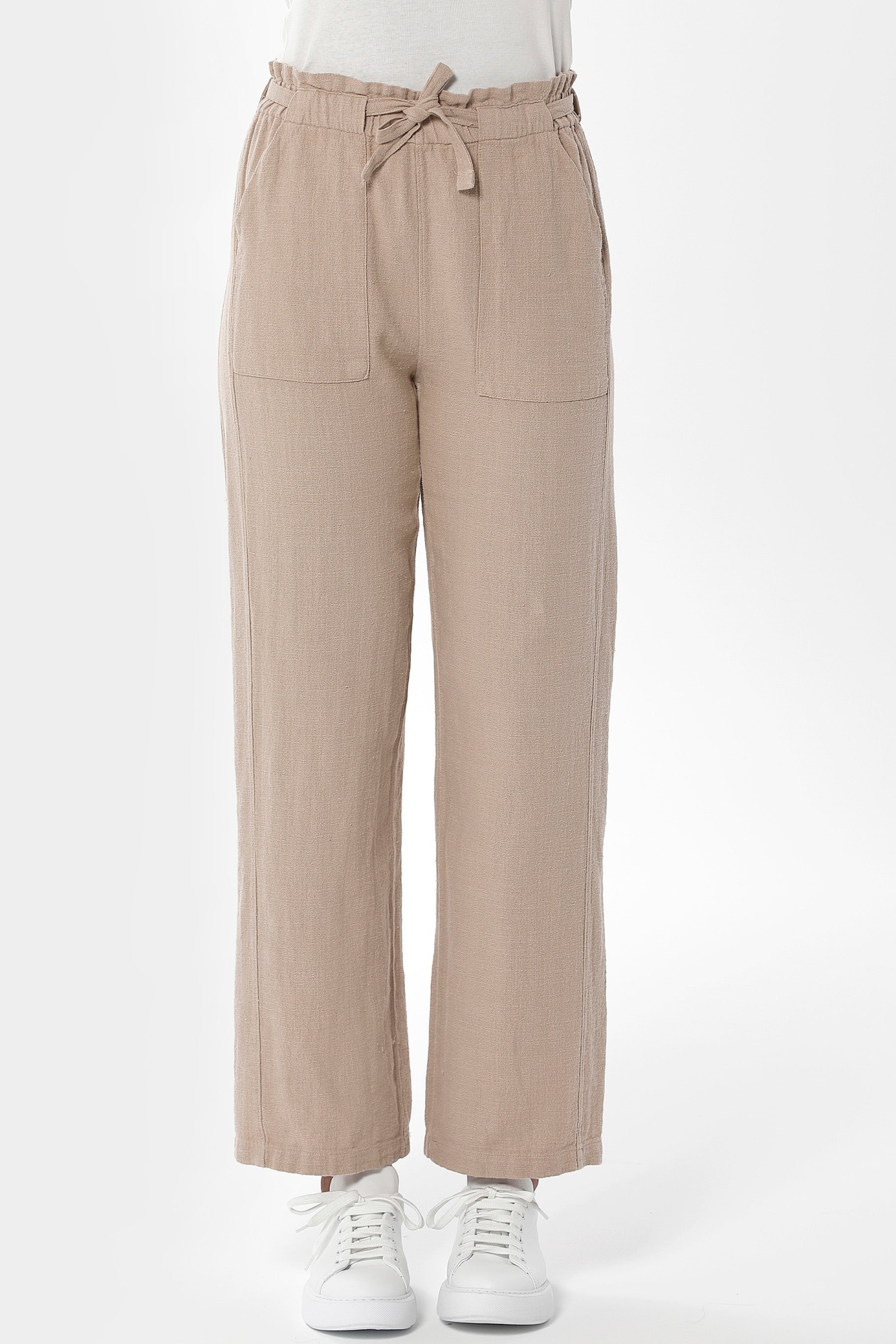 ORGANICATION Damen vegan Hose Beige