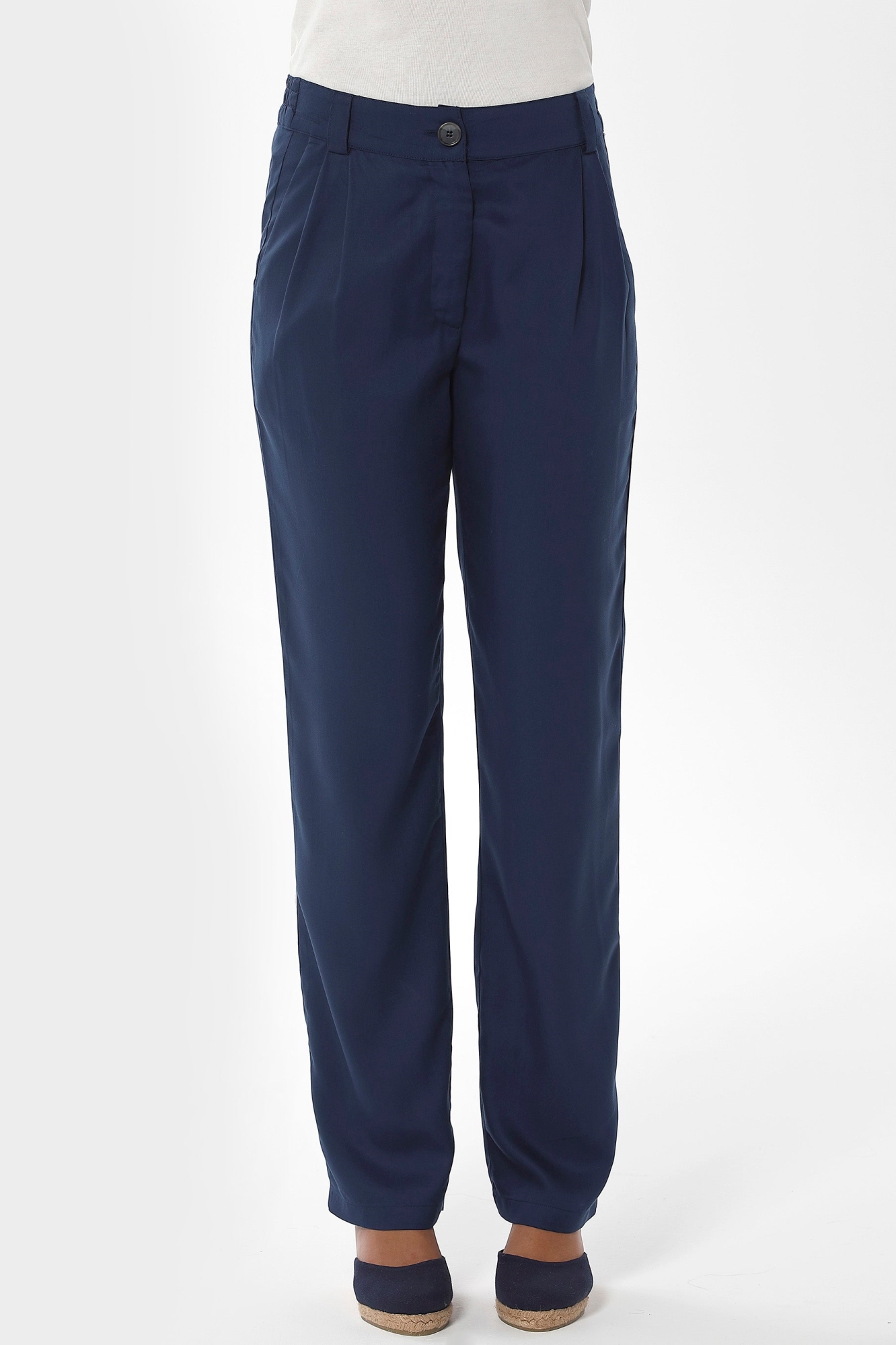 ORGANICATION Damen vegan Chino-Hose Navy