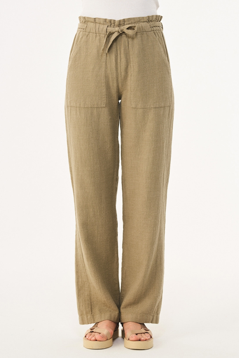 ORGANICATION Damen vegan Hose OlivgrÃ¼n