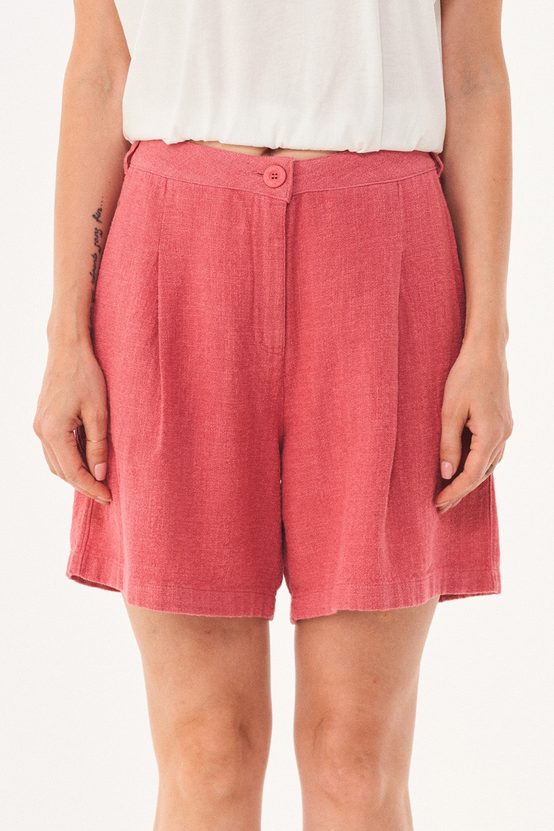 Image of ORGANICATION dames vegan Short Geplooid Roze