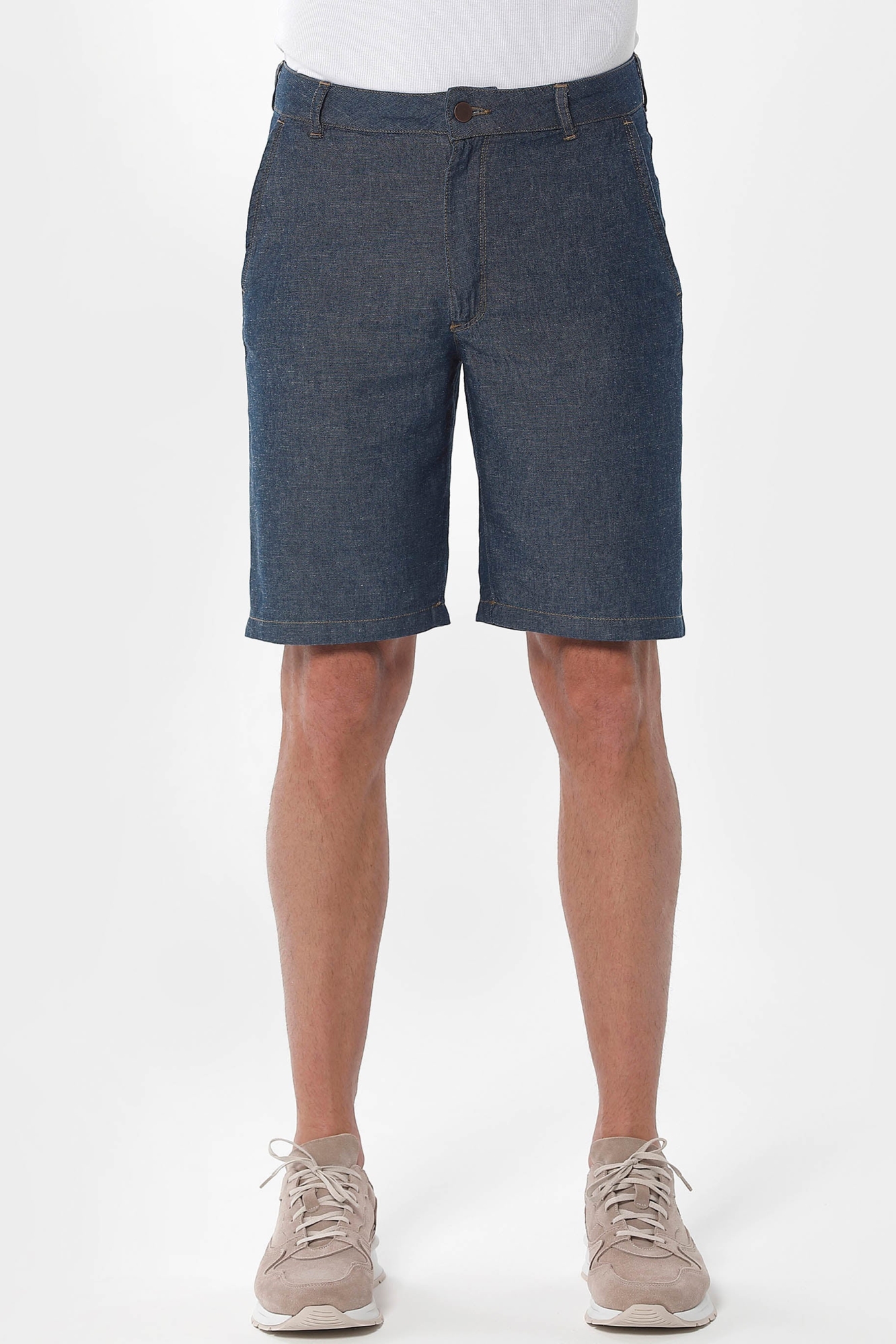 ORGANICATION Herren vegan Denim Shorts Dunkelblau