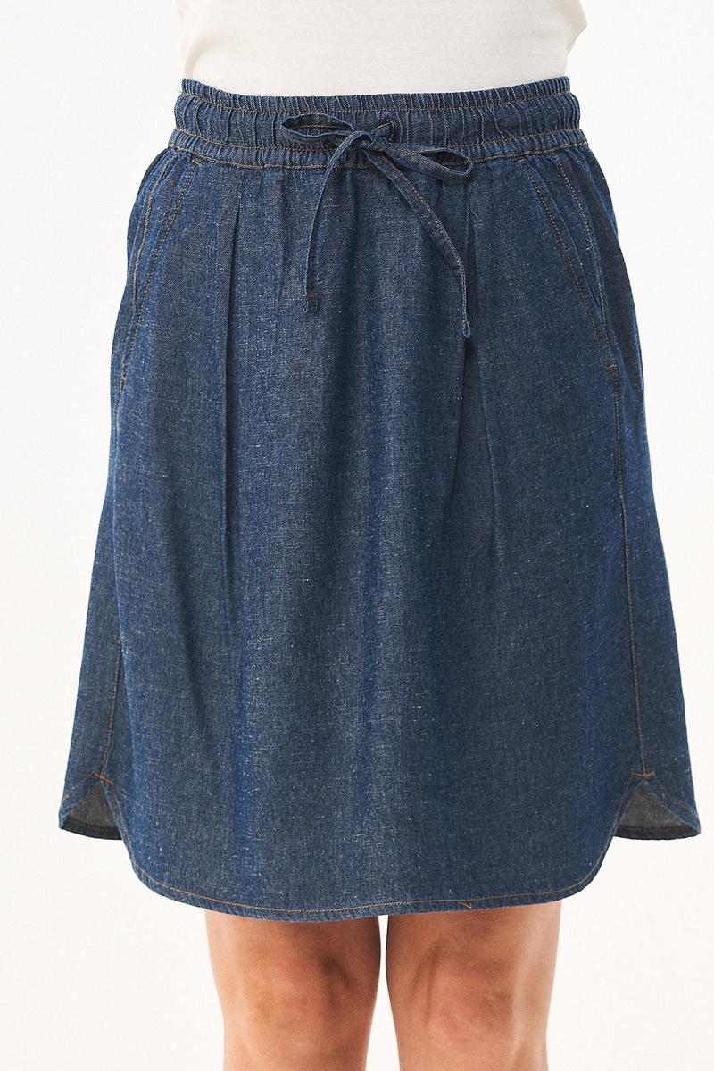 Image of ORGANICATION dames vegan Denimrok Biologisch Katoen Tencel Hennep