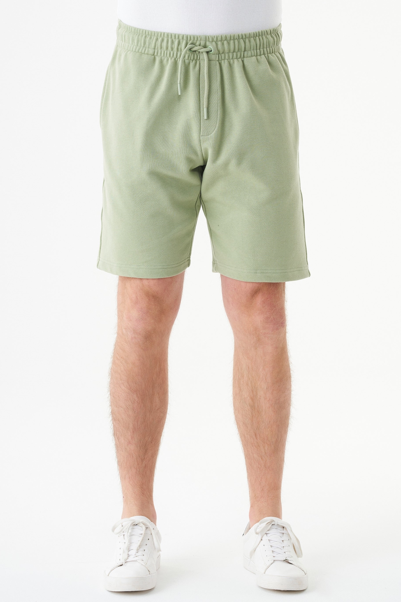 ORGANICATION men vegan Sweat Shorts Shadi Sage Green