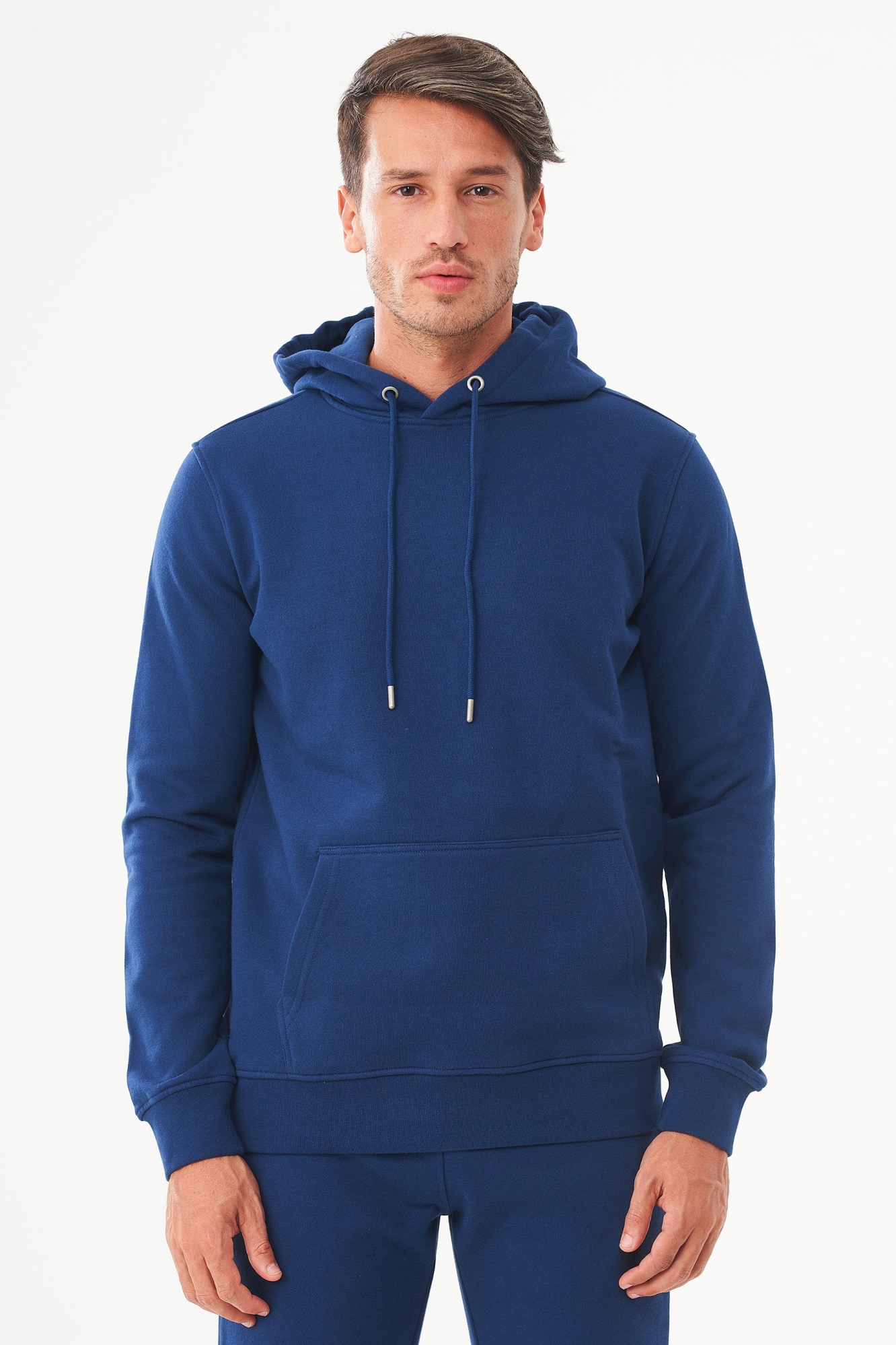 ORGANICATION Herren vegan Hoodie Aus Bio-Baumwolle Marineblau