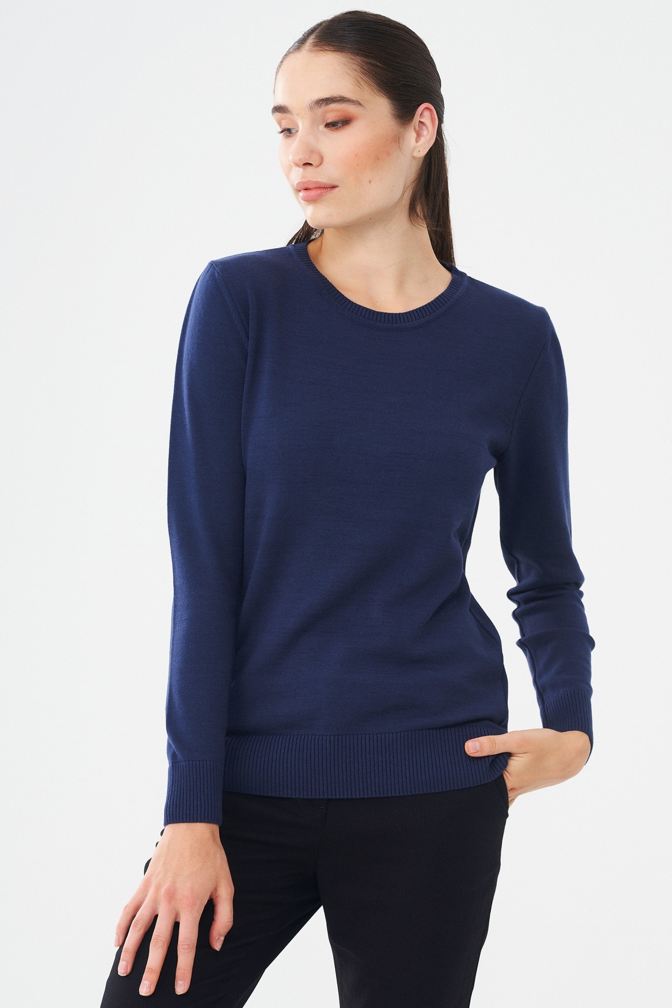 ORGANICATION Damen vegan Pullover Marineblau