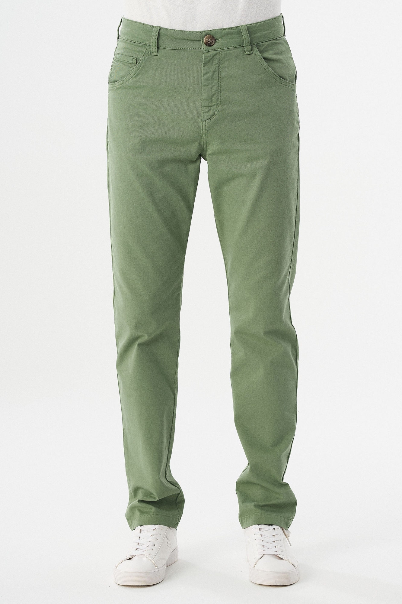 ORGANICATION Herren vegan Five-Pocket-Hose GrÃ¼n