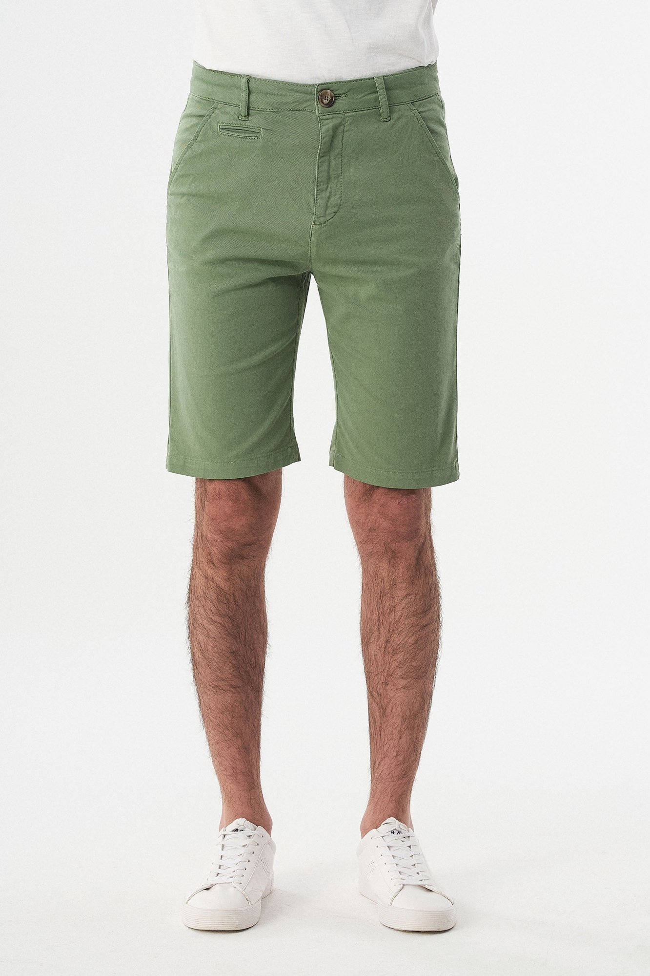 ORGANICATION Herren vegan Chino-Shorts Bio-Baumwolle GrÃ¼n