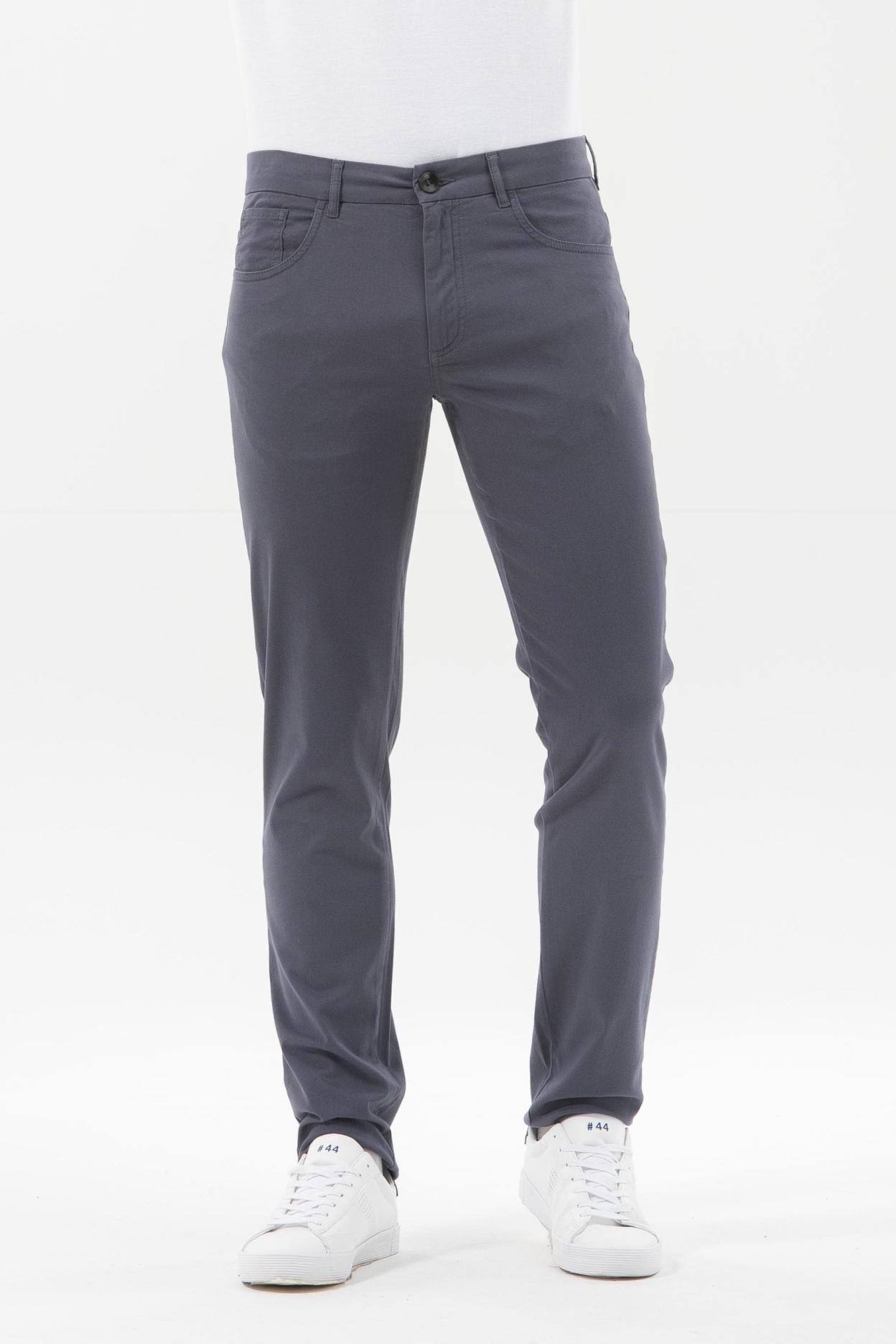 ORGANICATION Herren vegan Slim Fit Hose Dunkelgrau