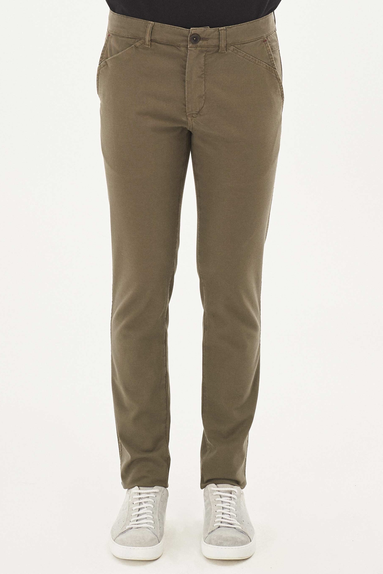 ORGANICATION Herren vegan Hose Stretch Khaki