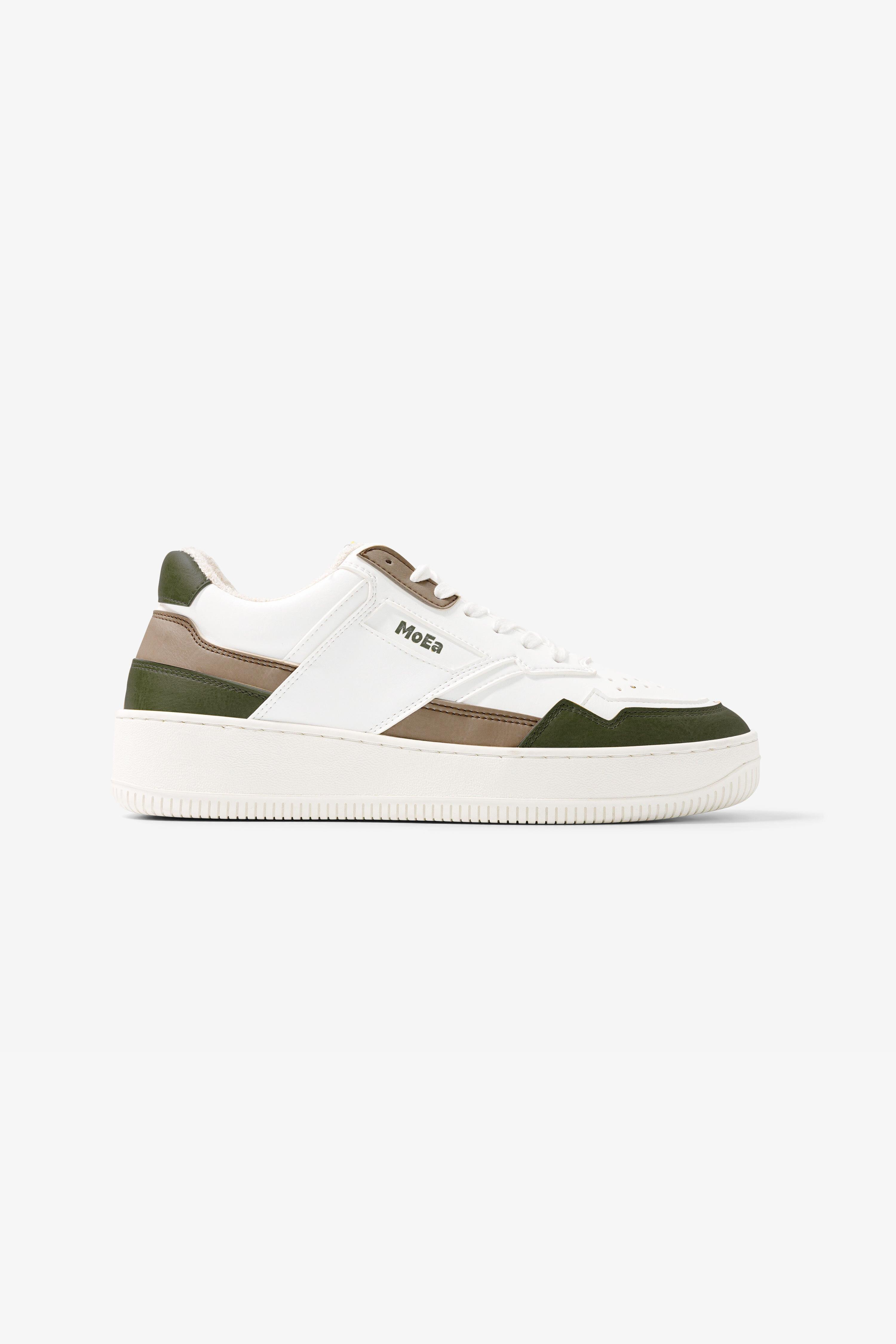 Image of MoEa mannen vegan Sneakers Gen1 Bruin Groen Wit
