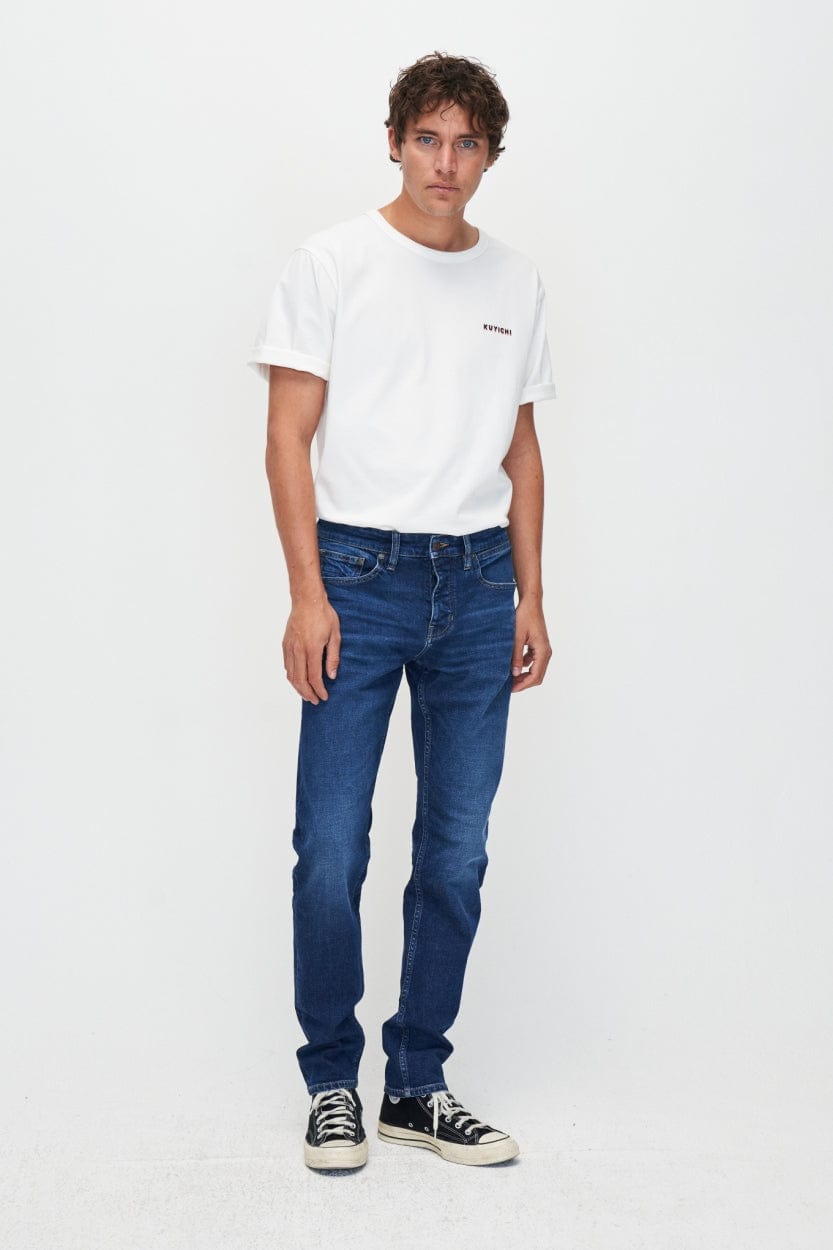 Kuyichi Herren vegan Jeans Jim Faded Indigo