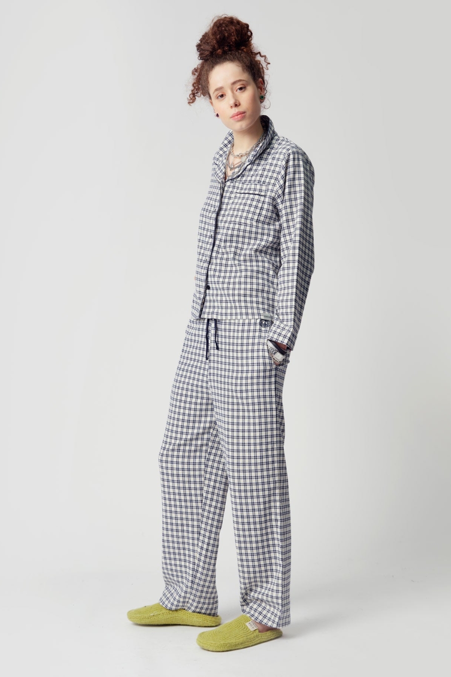 KOMODO Damen vegan Pyjama Set Jim Jam Frauen Weiß