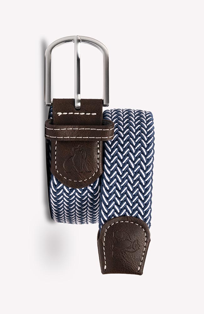 Swole Panda men vegan Belt Navy Fine Weave