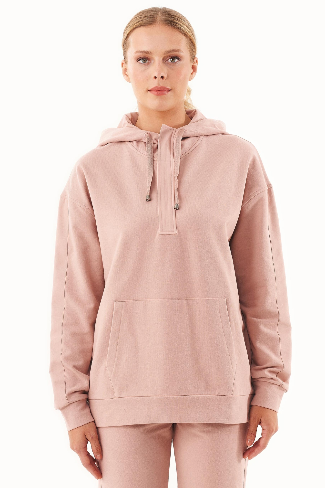 ORGANICATION Damen vegan Sweat Hoodie Aus Bio-Baumwolle Rosa
