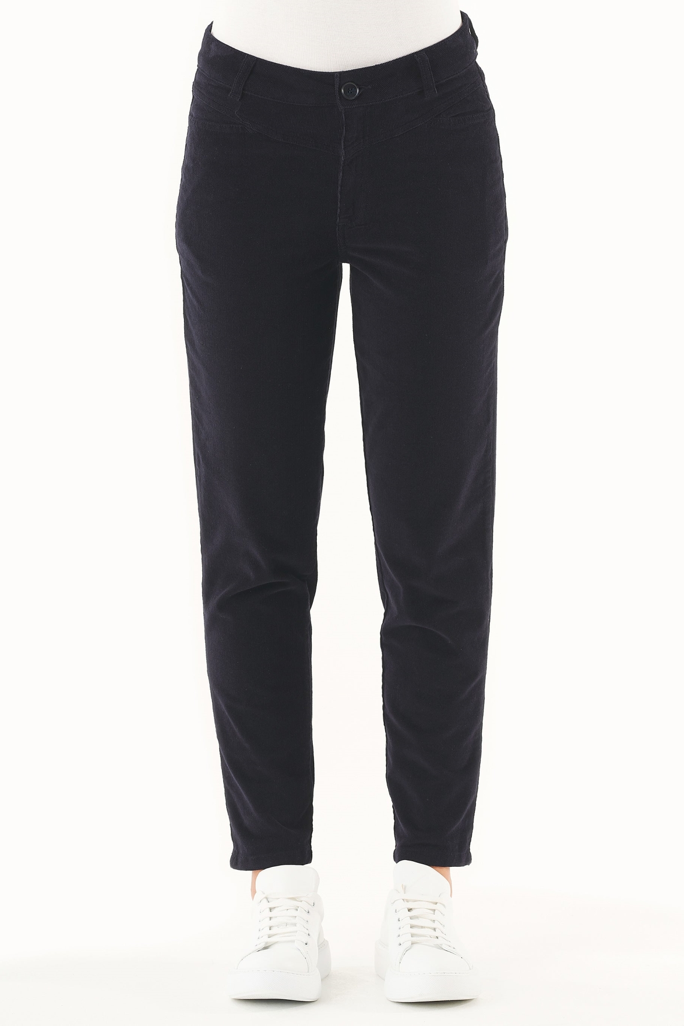 ORGANICATION Damen vegan Cordhose Bio-Baumwolle Dunkelblau
