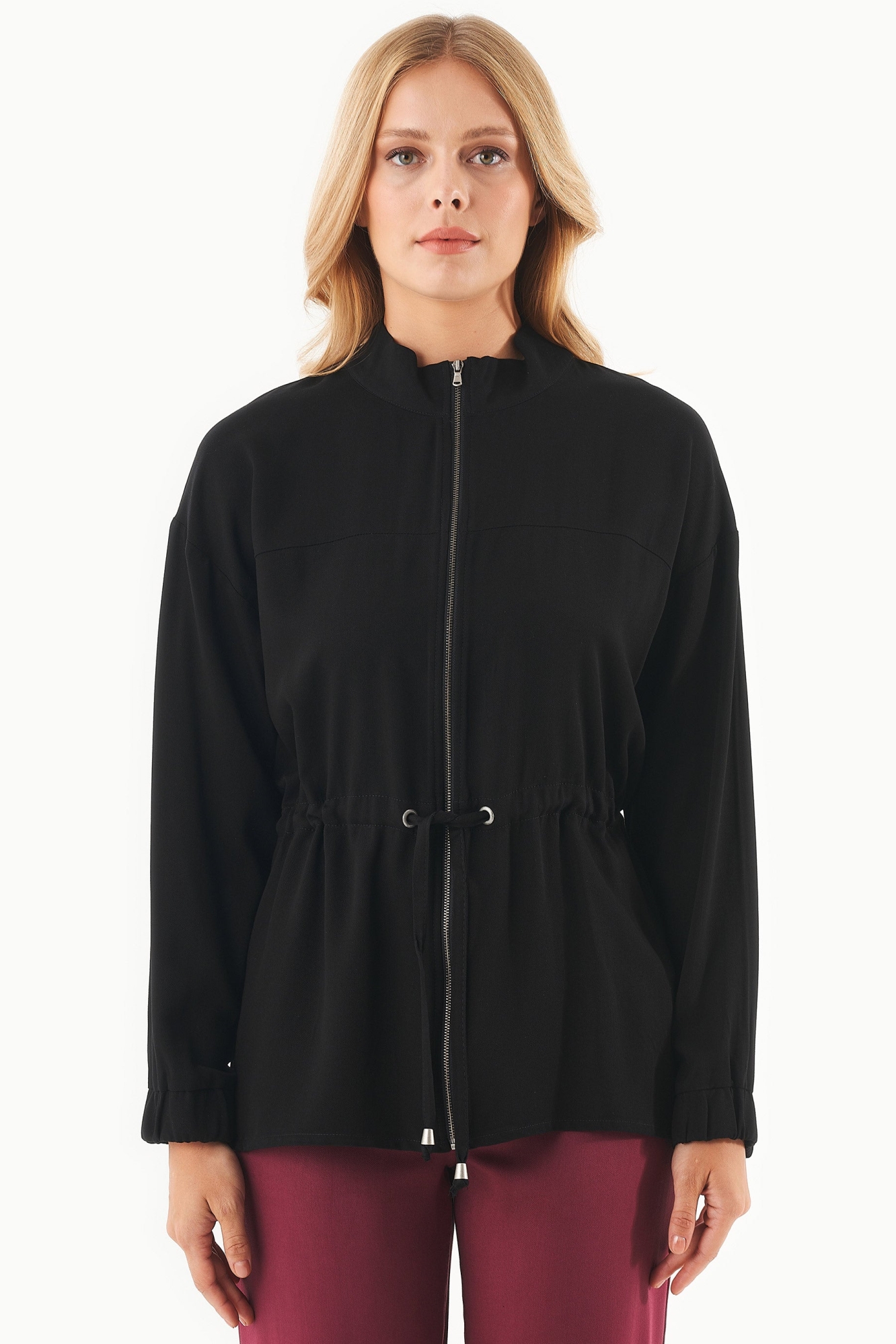 ORGANICATION Damen vegan Jacke Ecovero Schwarz