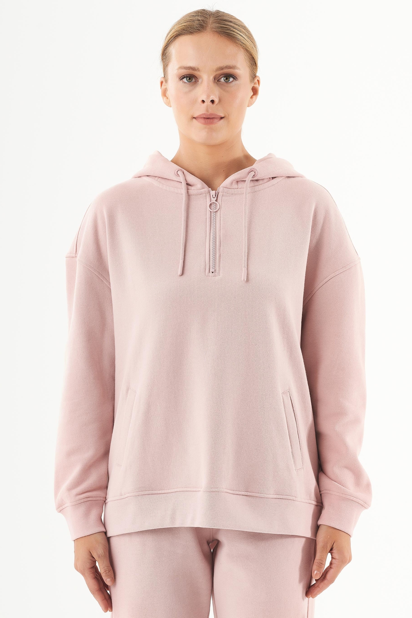 ORGANICATION Damen vegan Sweat-Hoodie Aus Bio-Baumwolle Altrosa