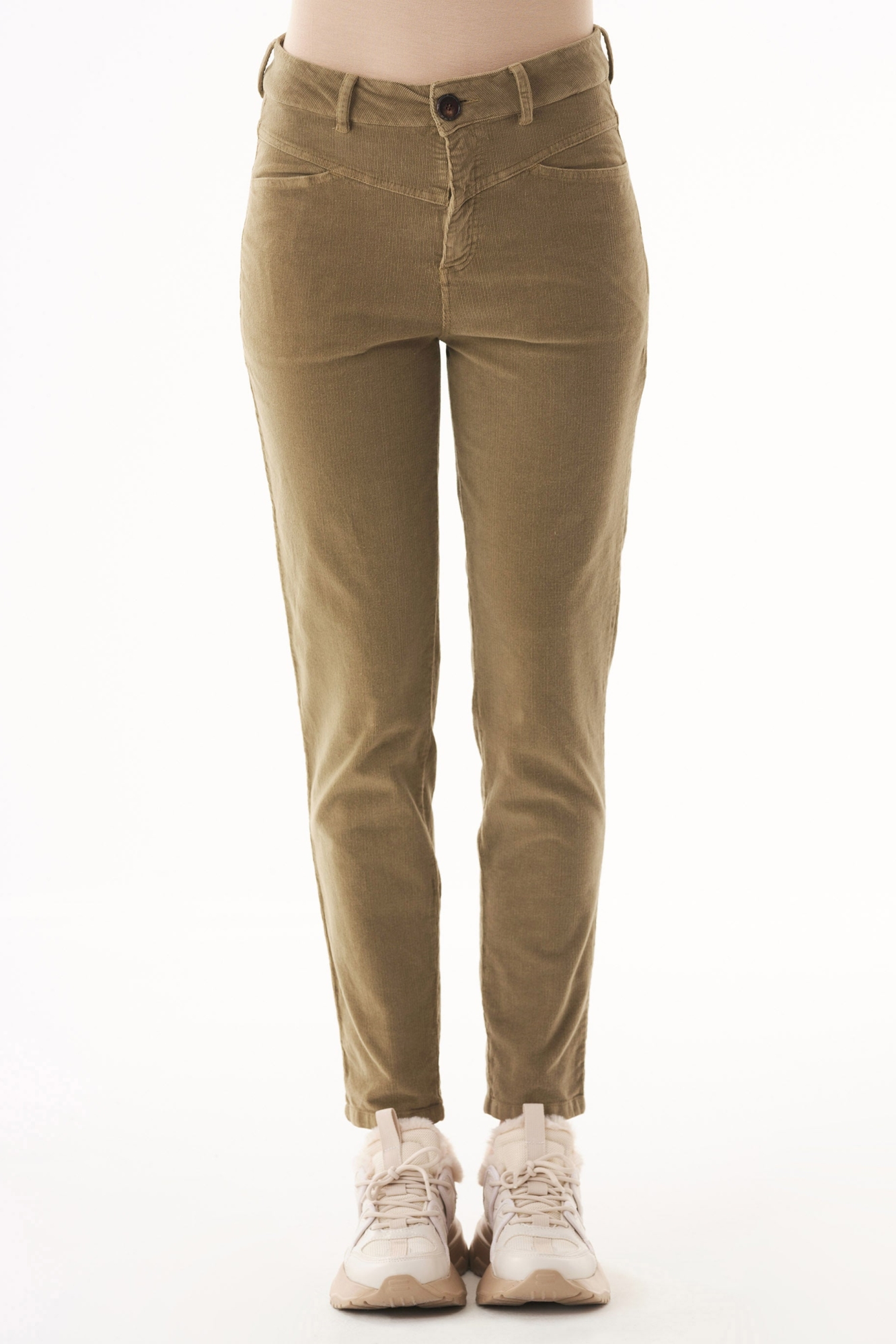 ORGANICATION Damen vegan Cordhose Bio-Baumwolle OlivenÃ¶l