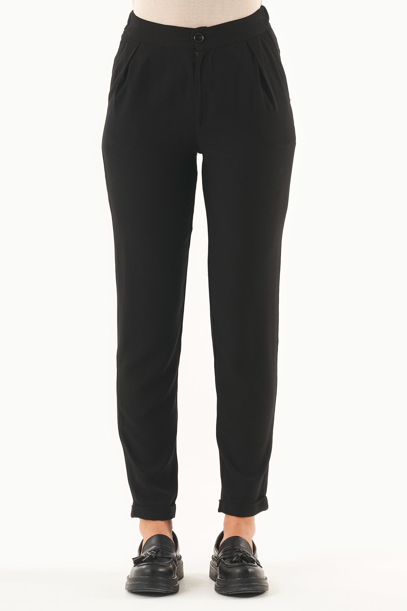 Image of ORGANICATION dames vegan Broek Ecovero Zwart