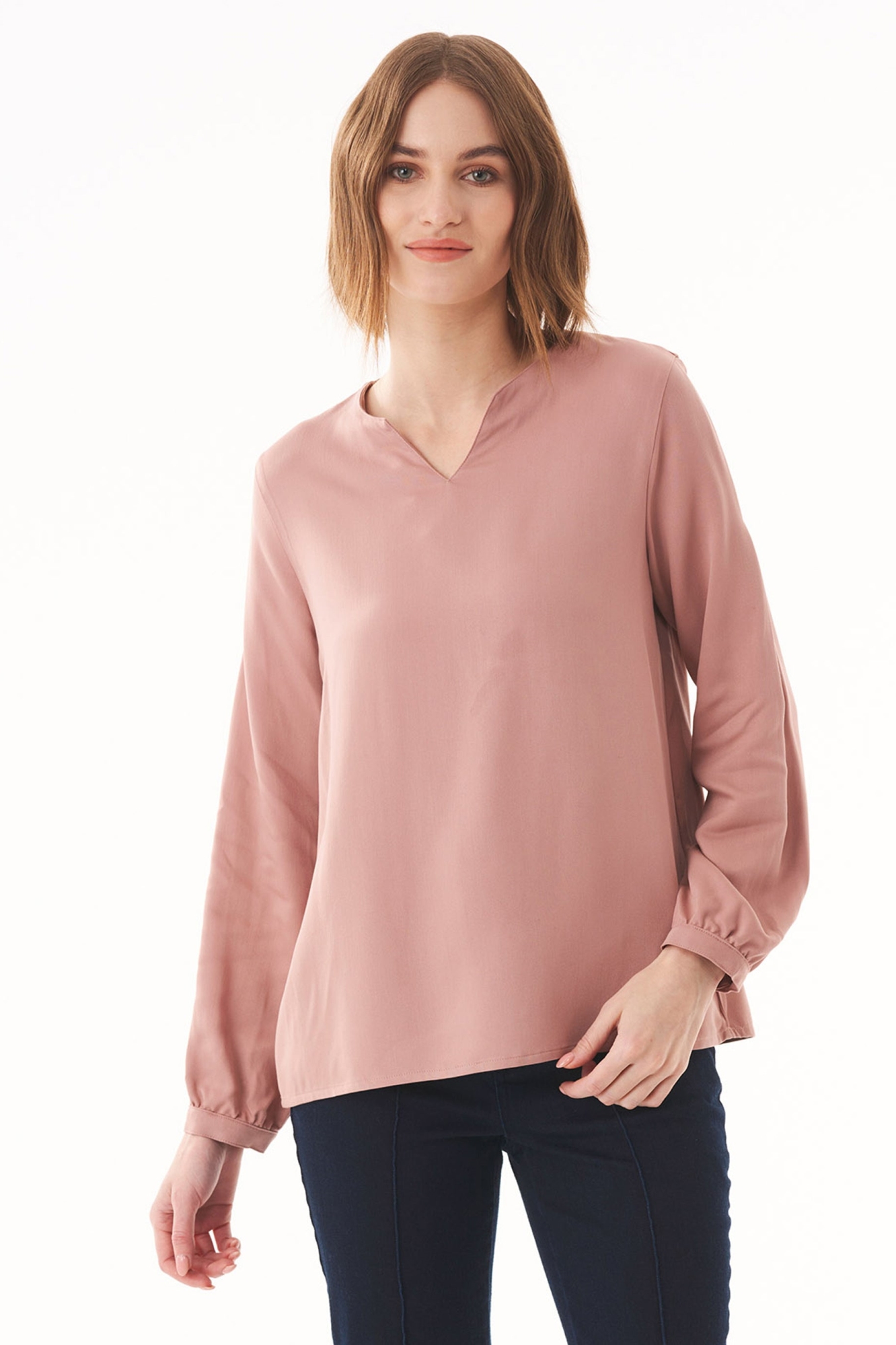 ORGANICATION Damen vegan Bluse Ecovero Misty Rose