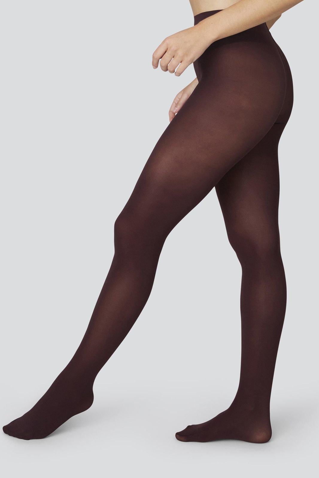 Swedish Stockings womens vegan Olivia Premium Tights Bordeaux