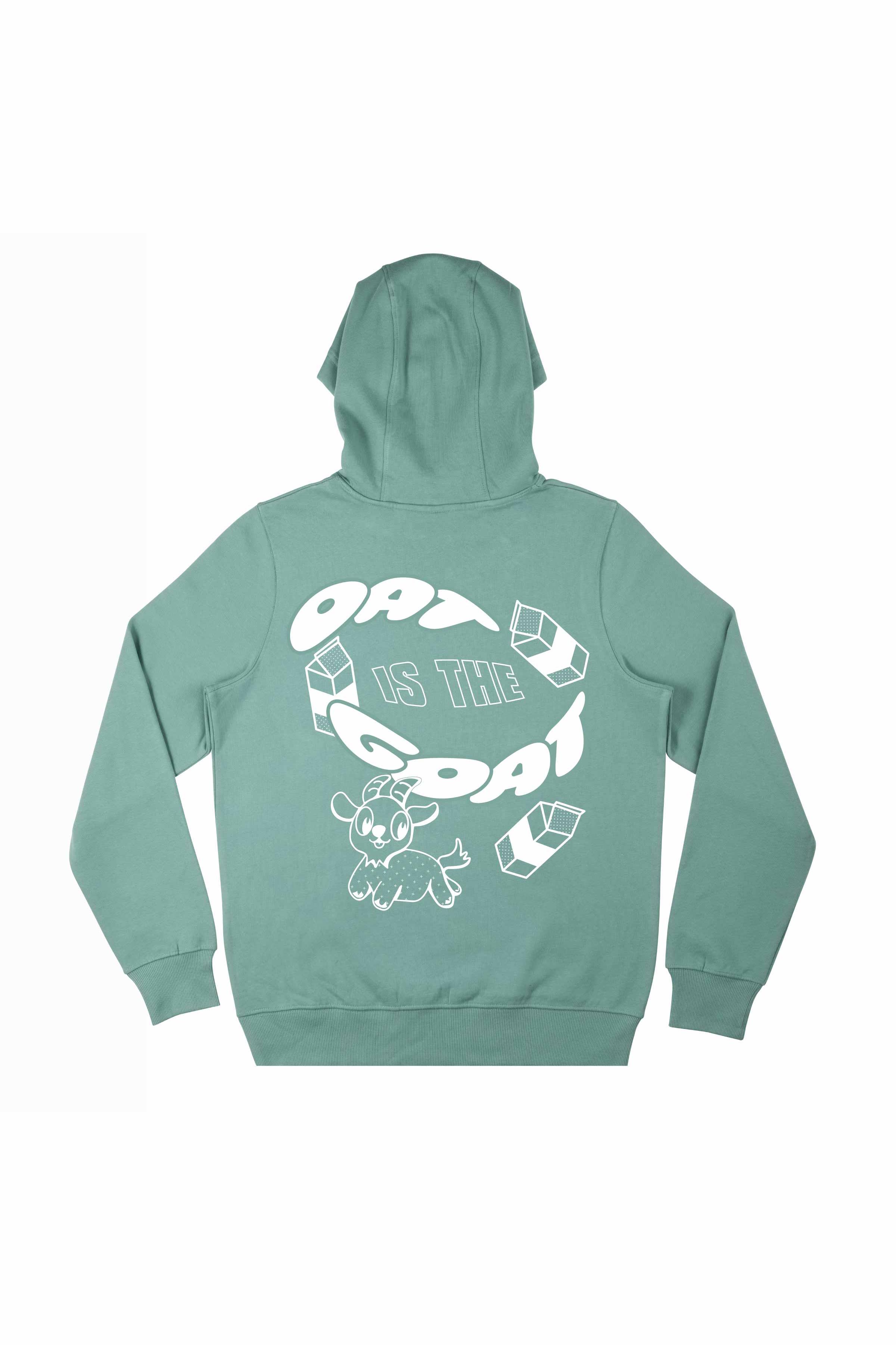 Plant Faced Clothing Damen vegan Hoodie Oat Is The Goat Grün