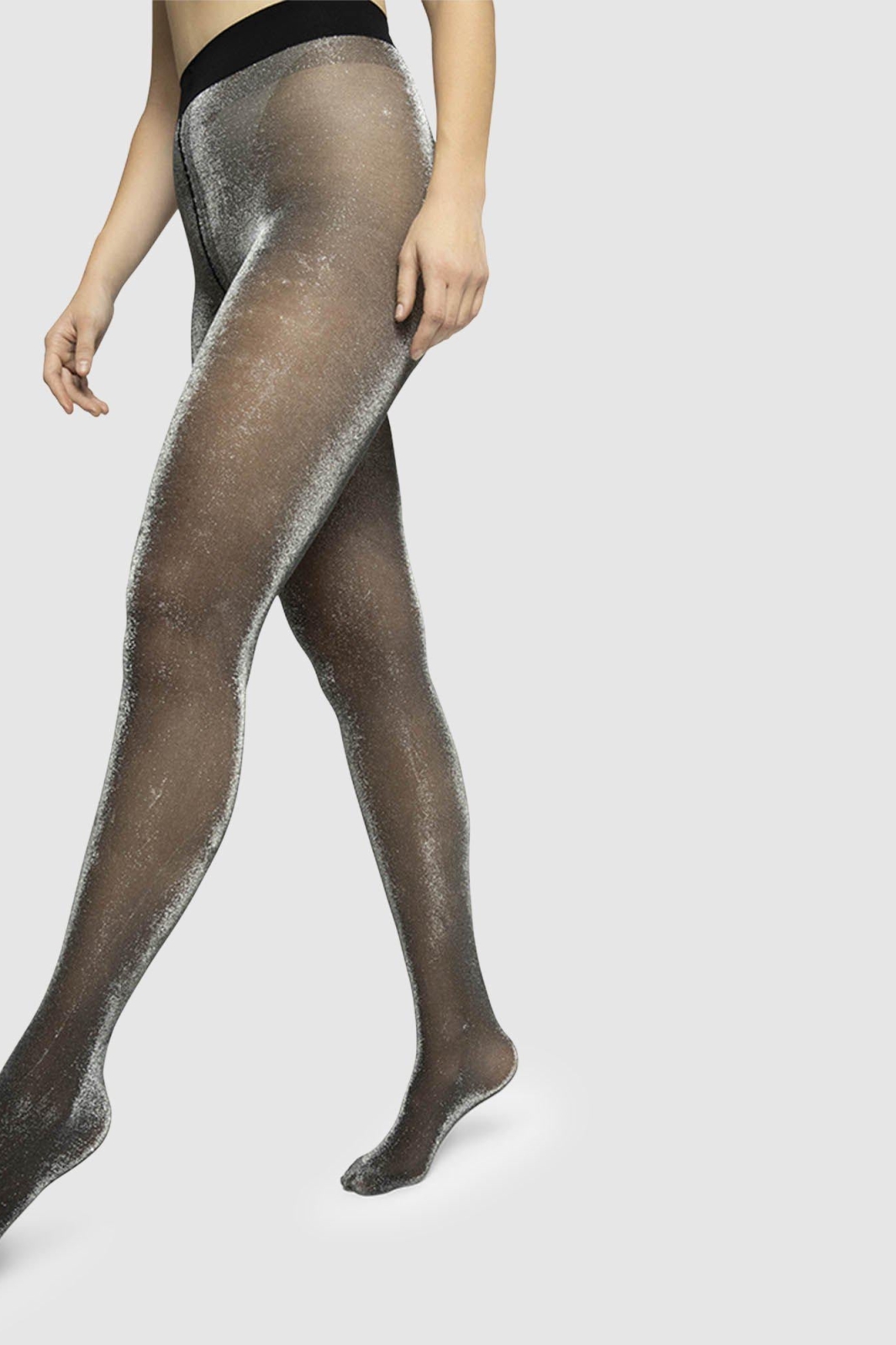 Swedish Stockings womens vegan Tora Shimmery Tights Black