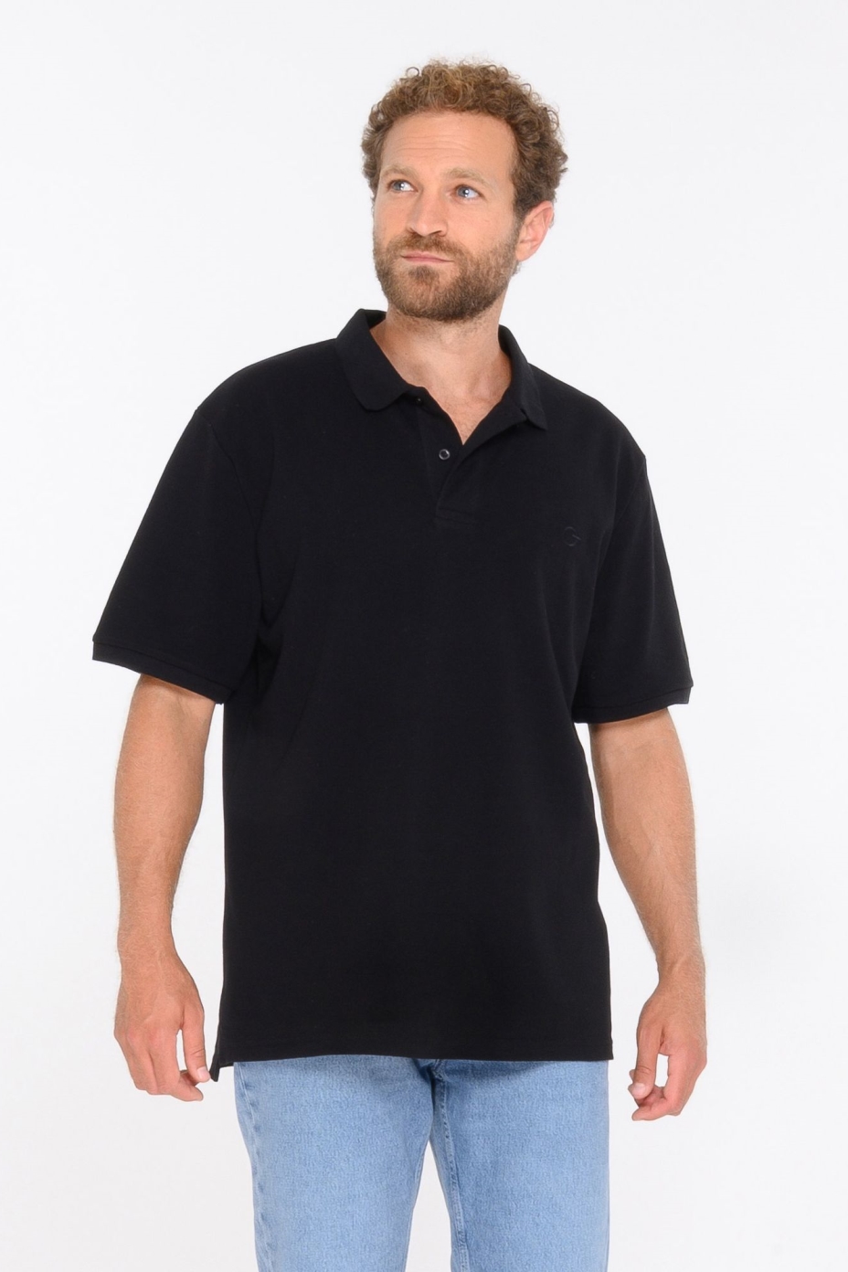 ThokkThokk men vegan Polo Shirt Piqué Black