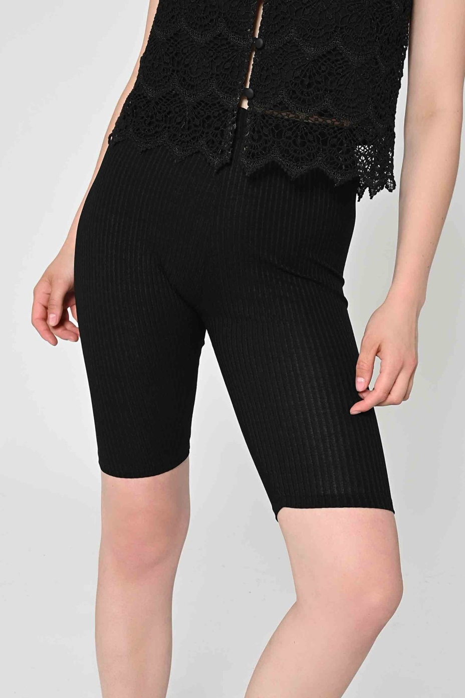 LOVJOI womens vegan Cycling Shorts Aenis Black