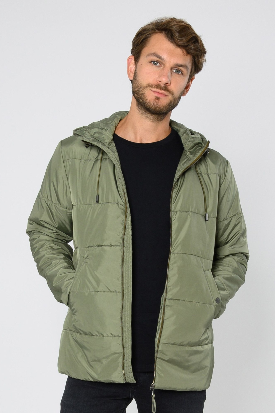 ThokkThokk Herren vegan Jacke Kapok Deep Lichen Grün