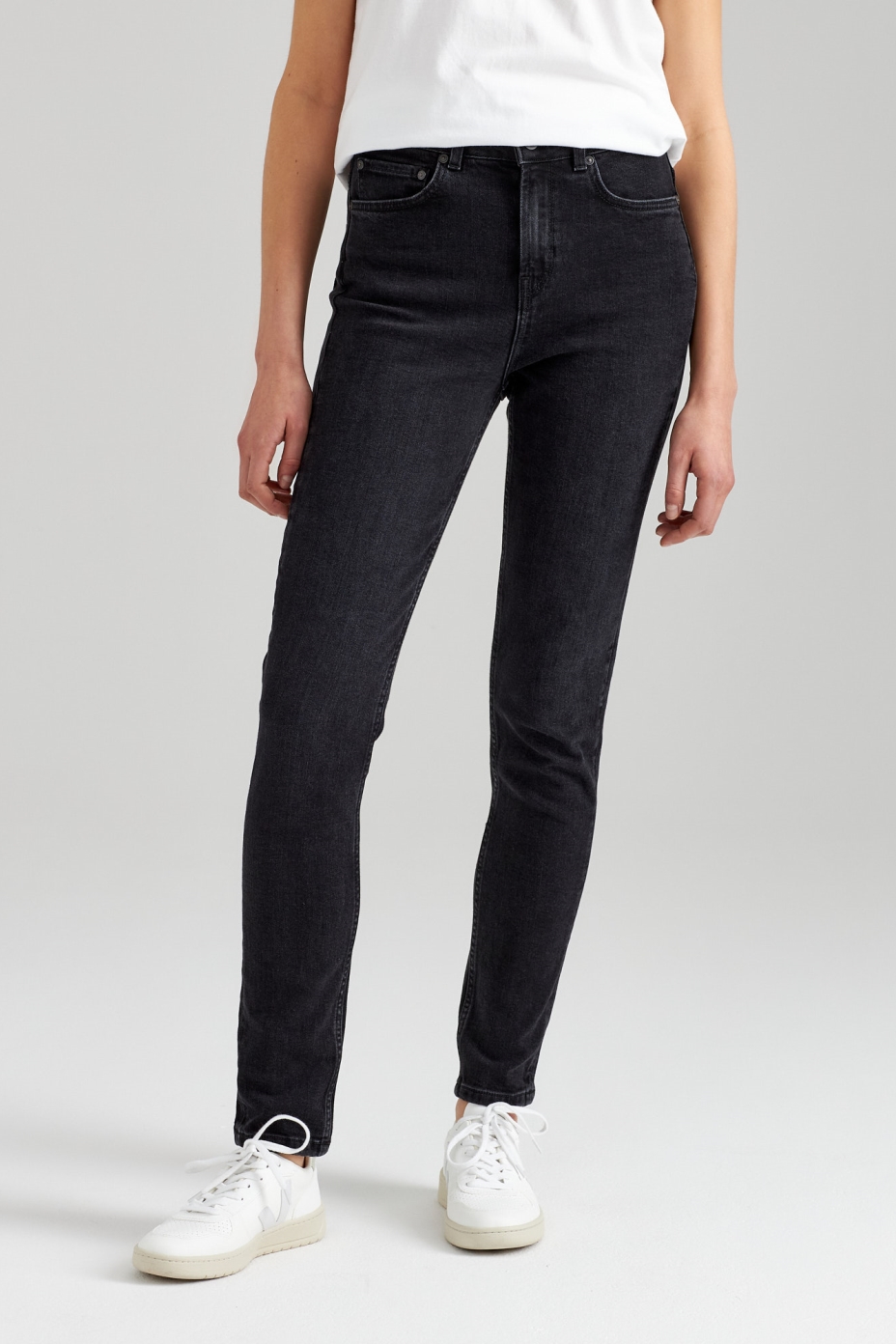 THOKKTHOKK Damen vegan Skinny Jeans Schwarz