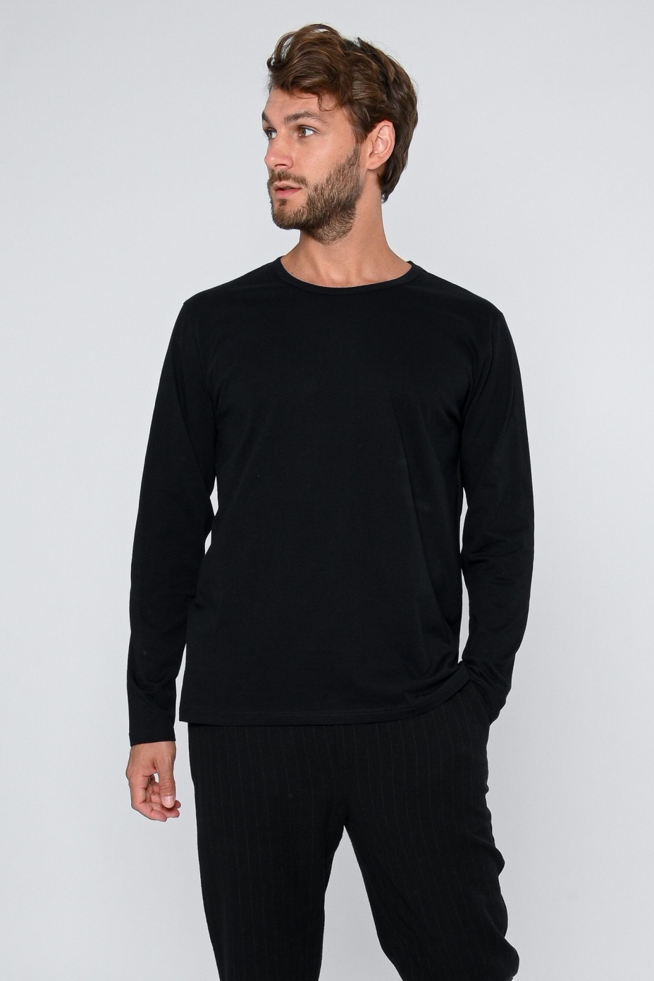 ThokkThokk men vegan Longsleeve Tt30 Black