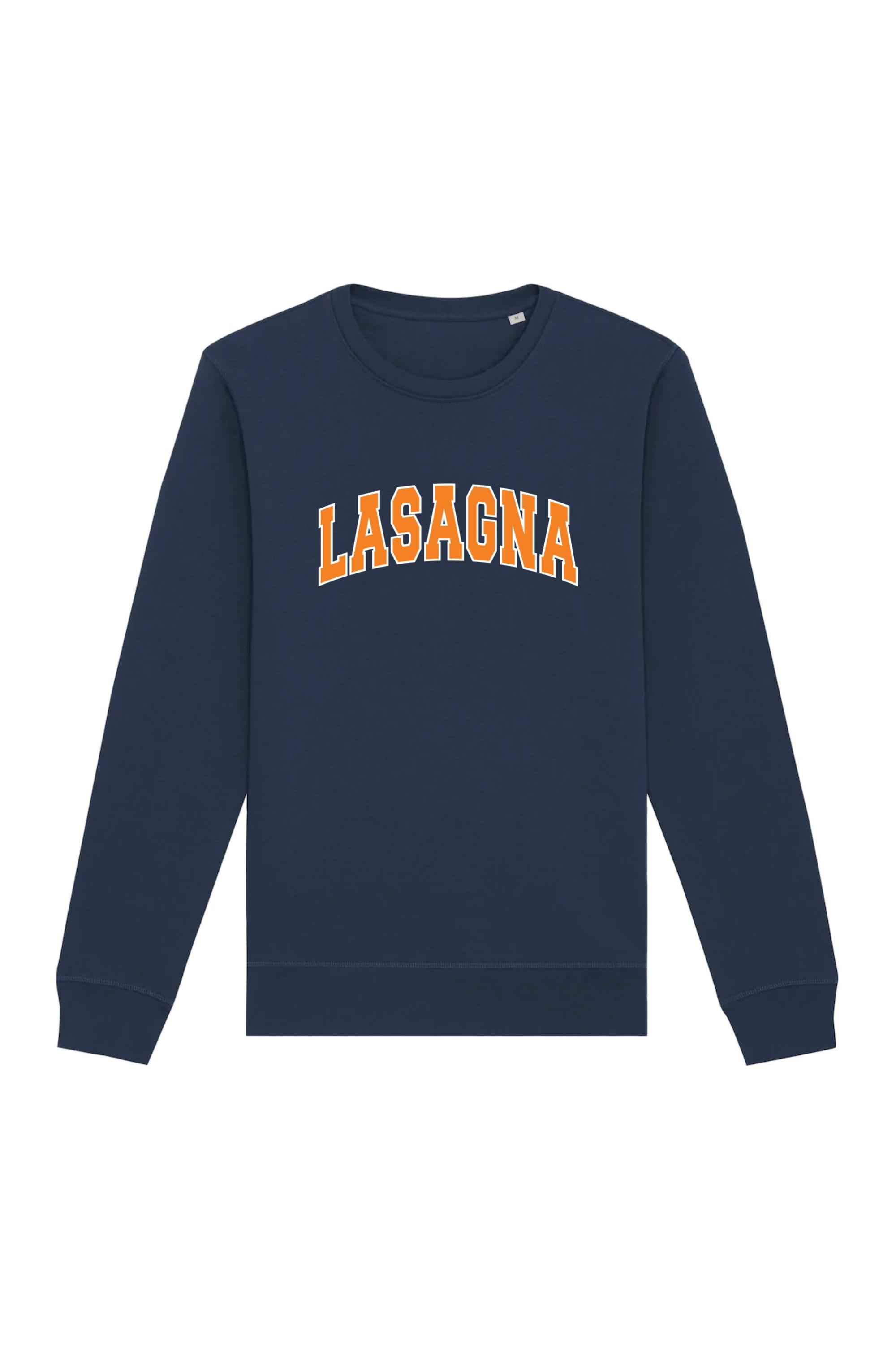 Image of Oat Milk Club dames vegan Sweatshirt Lasagna Navy