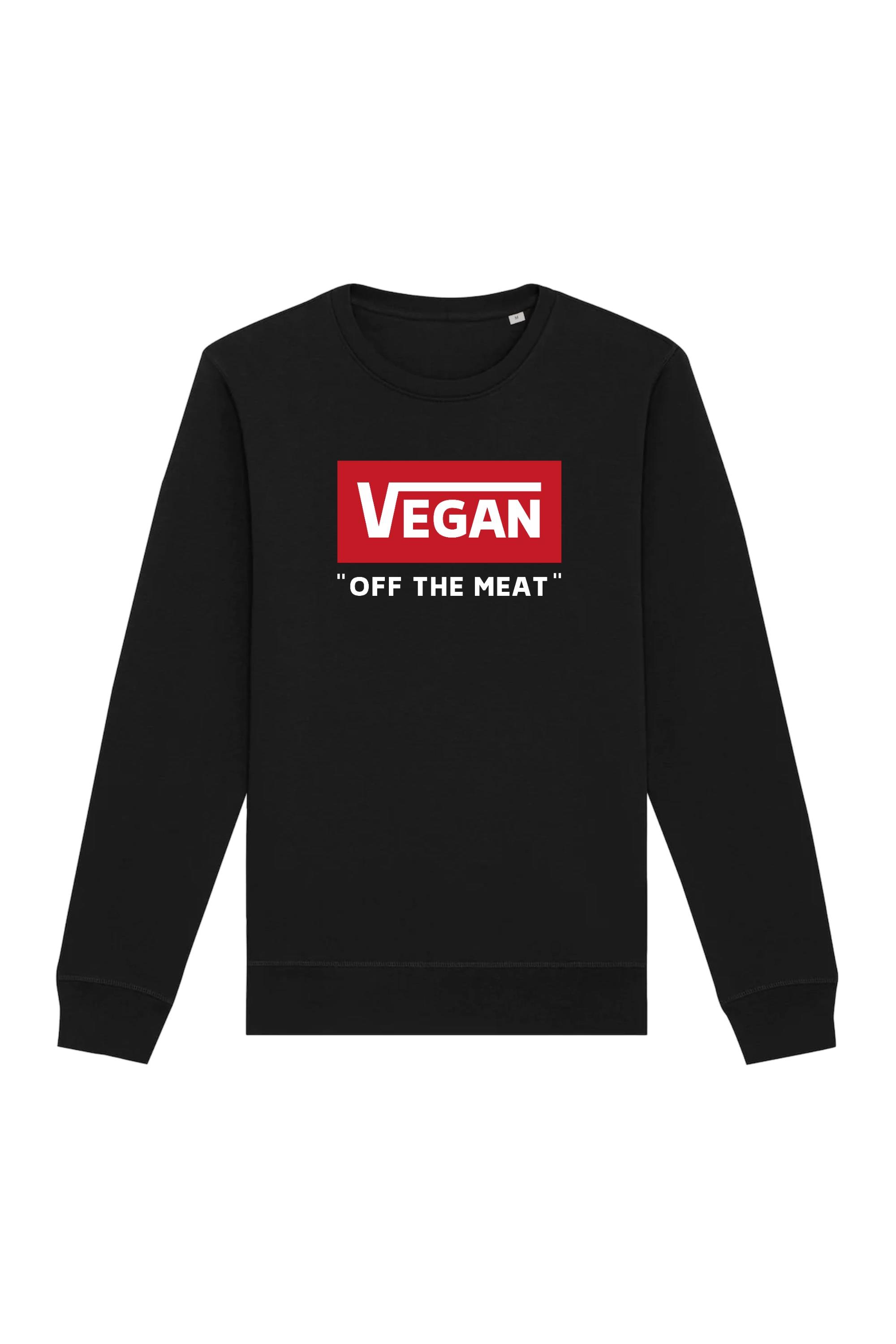 Image of Oat Milk Club dames vegan Sweatshirt Off The Meat Zwart
