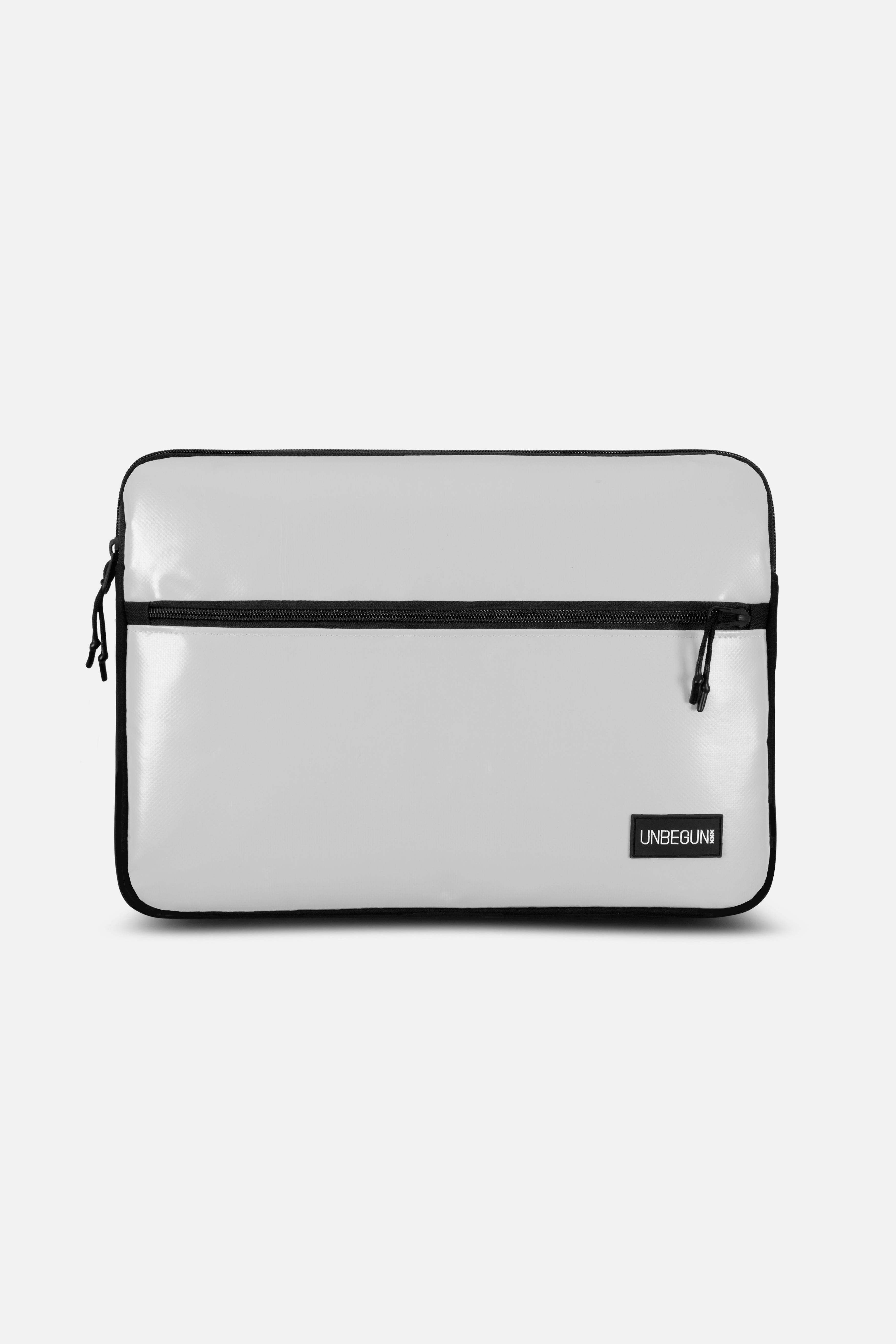 68604 - Herren vegan Laptop-HÃ¼lle Mit Fronttasche Hellgrau