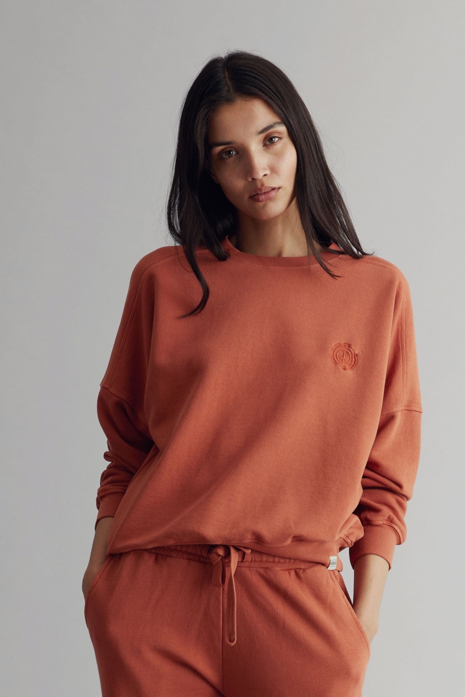 KOMODO Damen vegan Pullover Dawn Lehm Orange